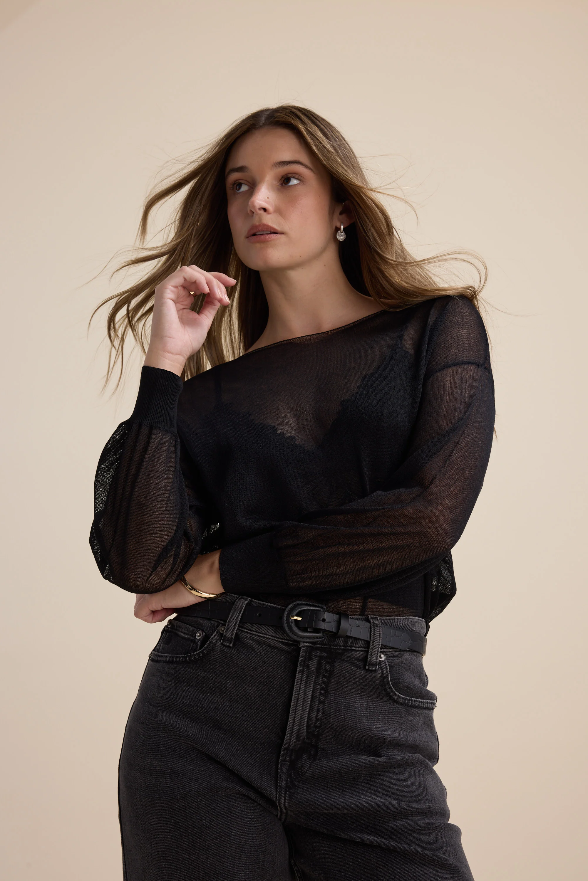 Addie Sheer Knitted Top