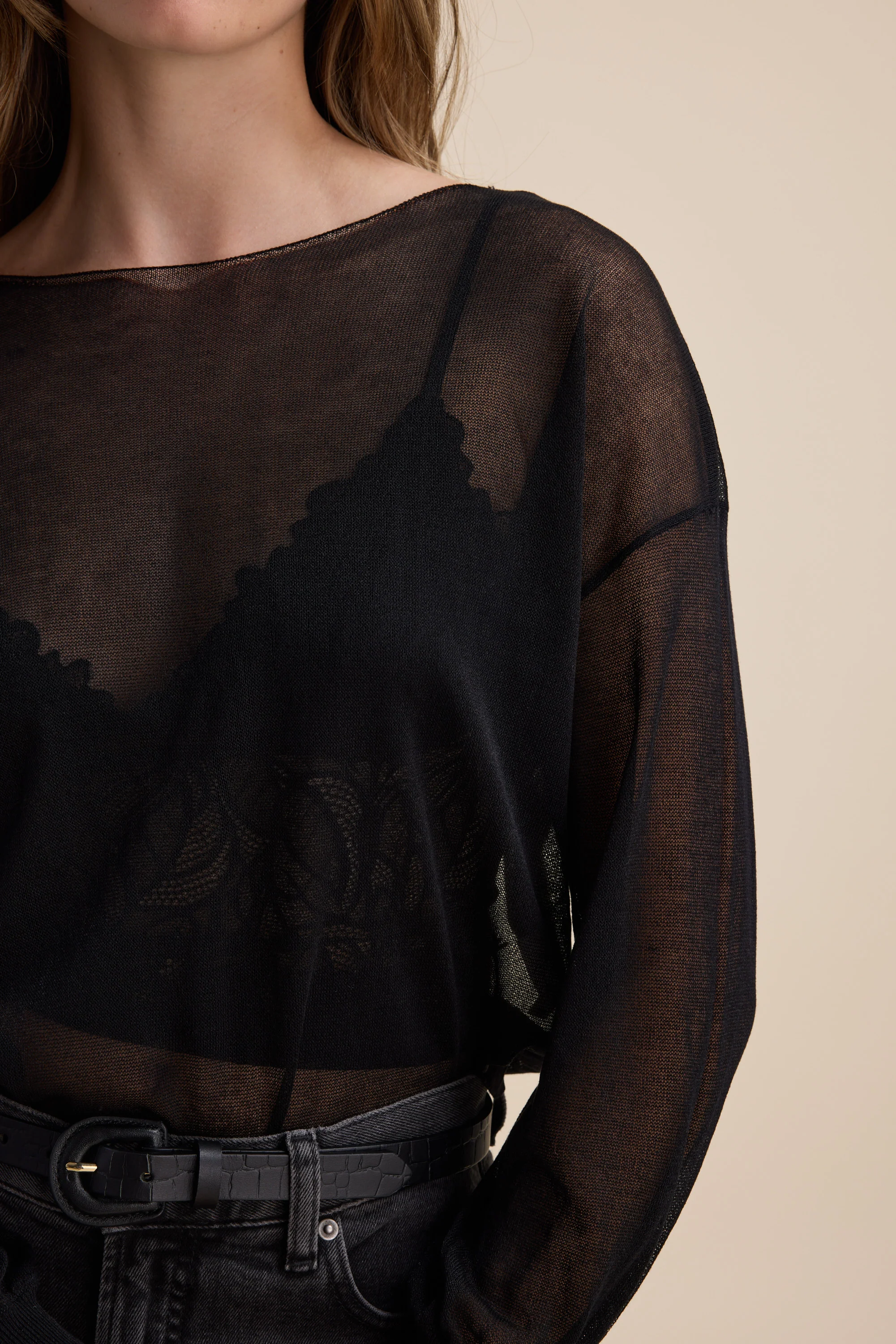 Addie Sheer Knitted Top - Image 5