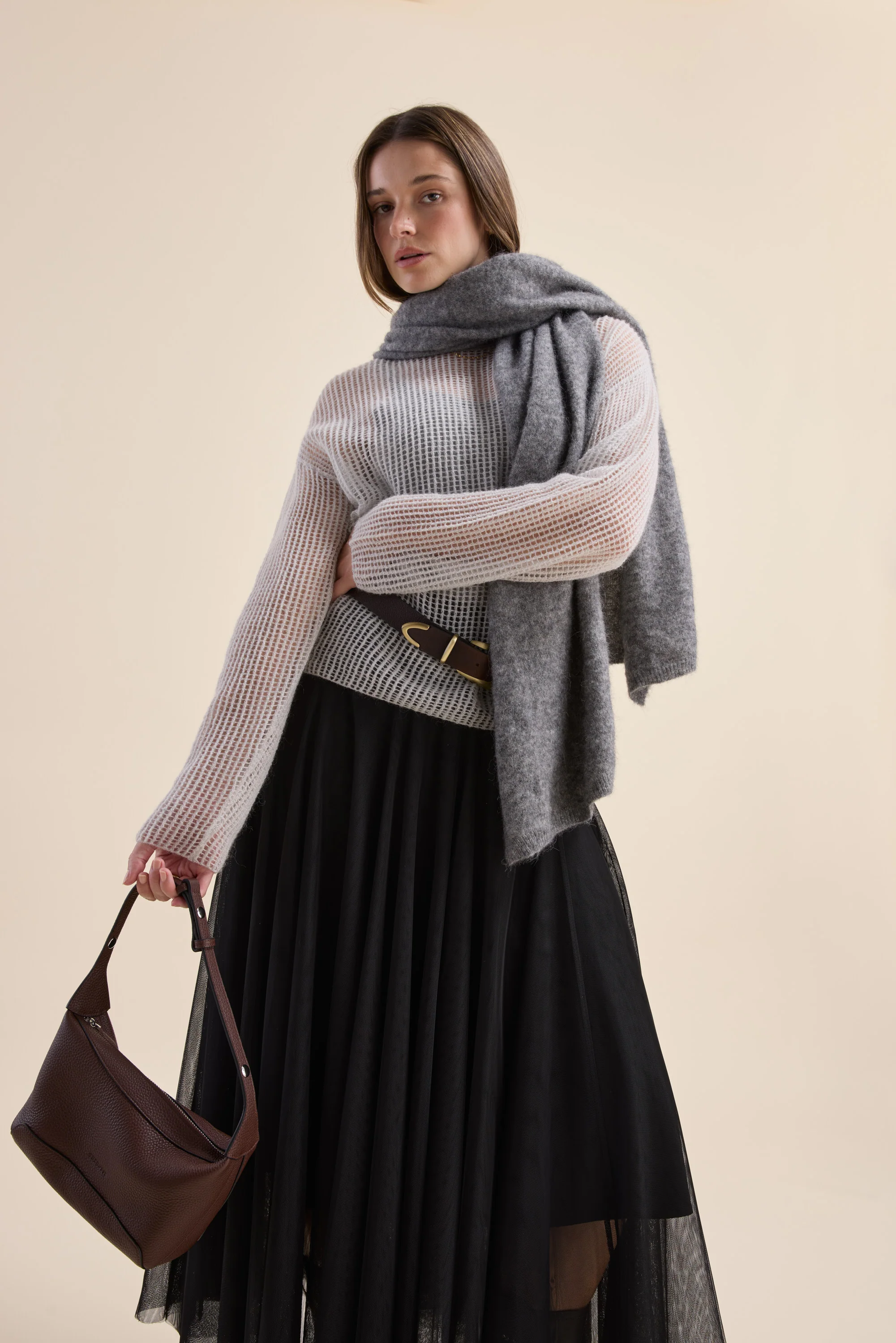 Aubrie Knit Detail Sweater - Image 2