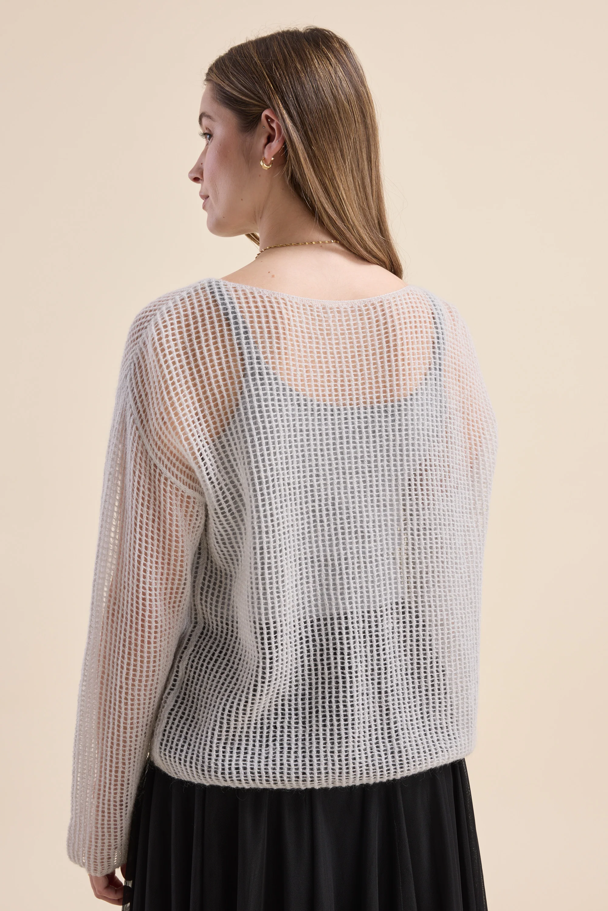 Aubrie Knit Detail Sweater - Image 6