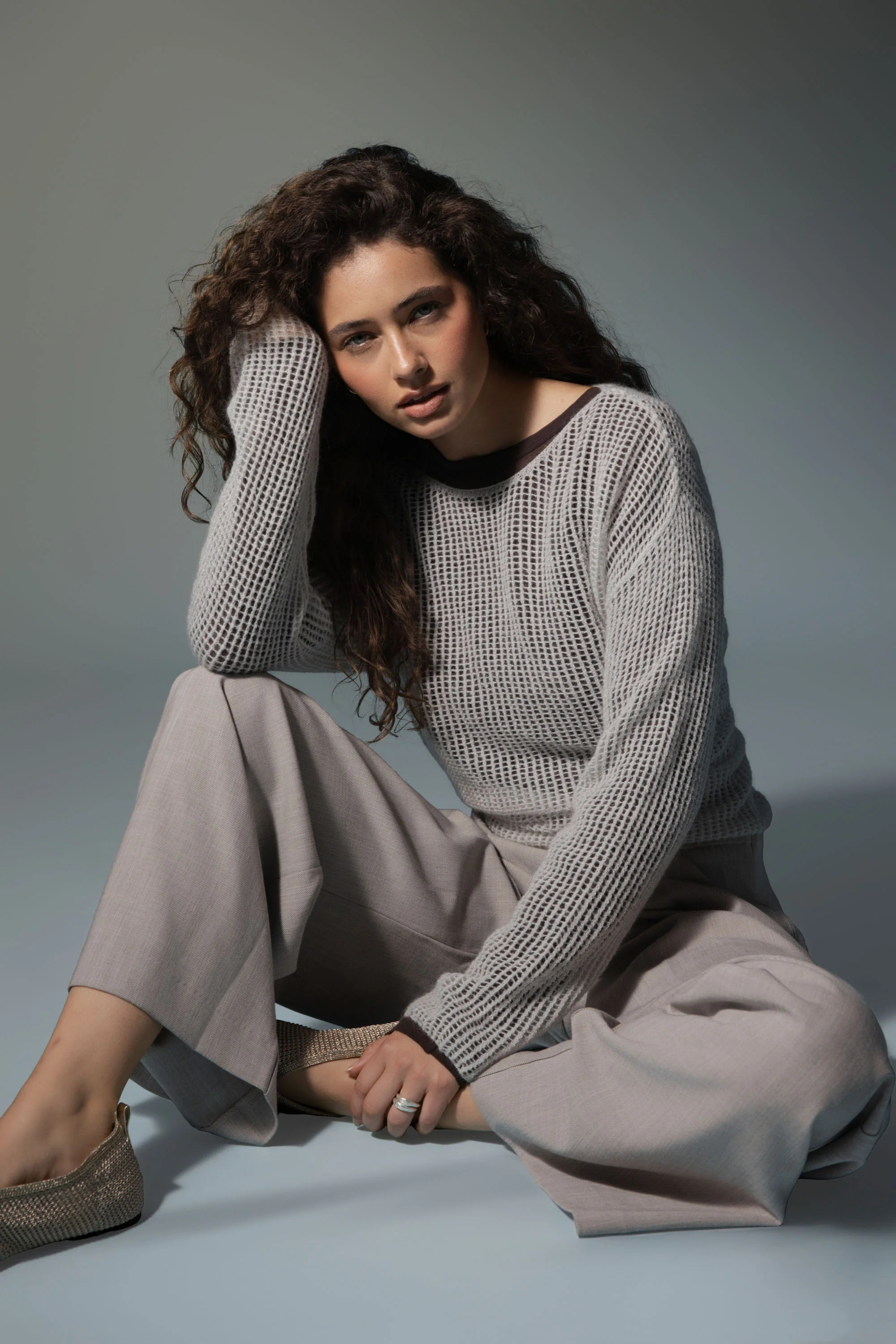 Aubrie Knit Detail Sweater - Image 7