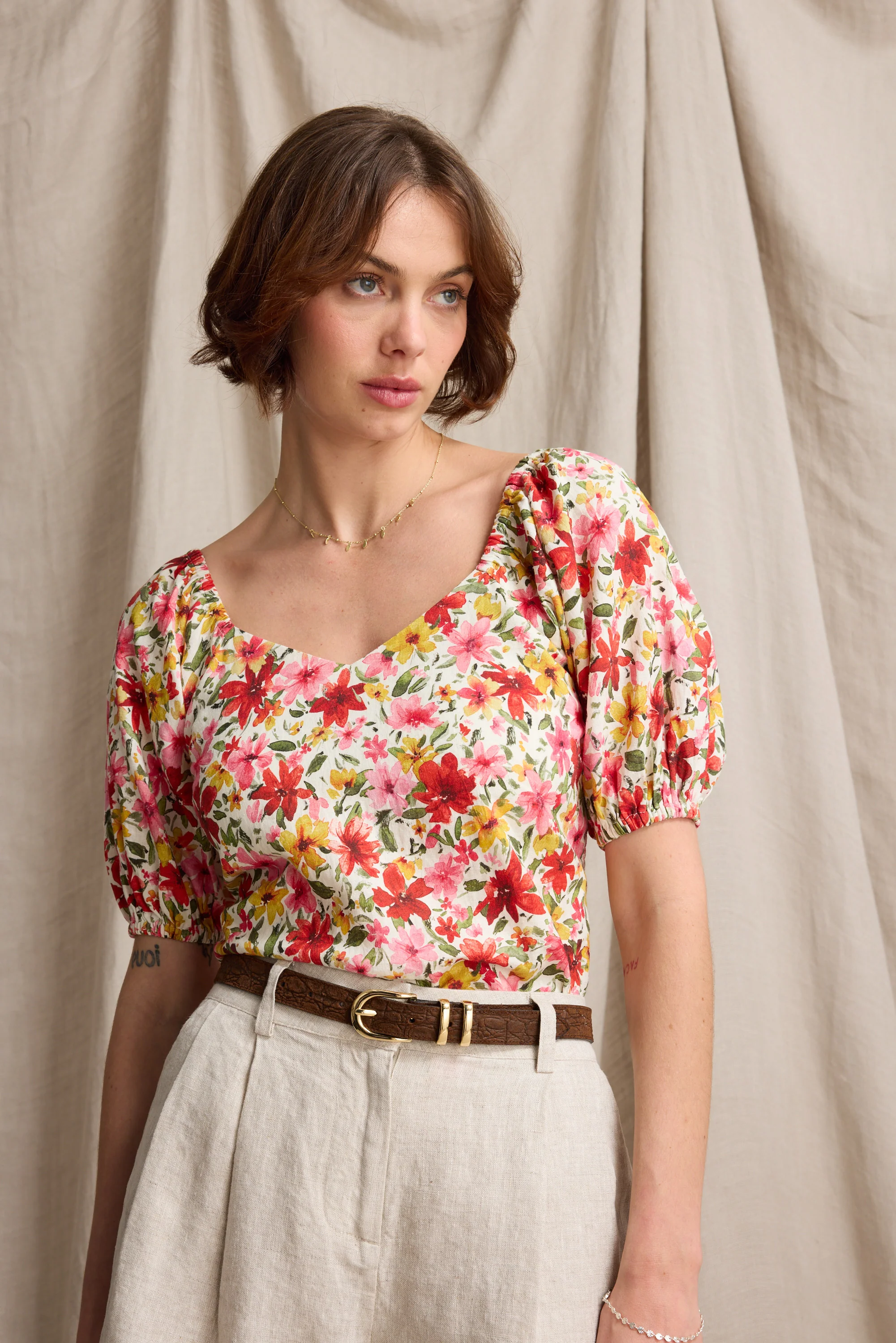 Audrey Puff Sleeve Top