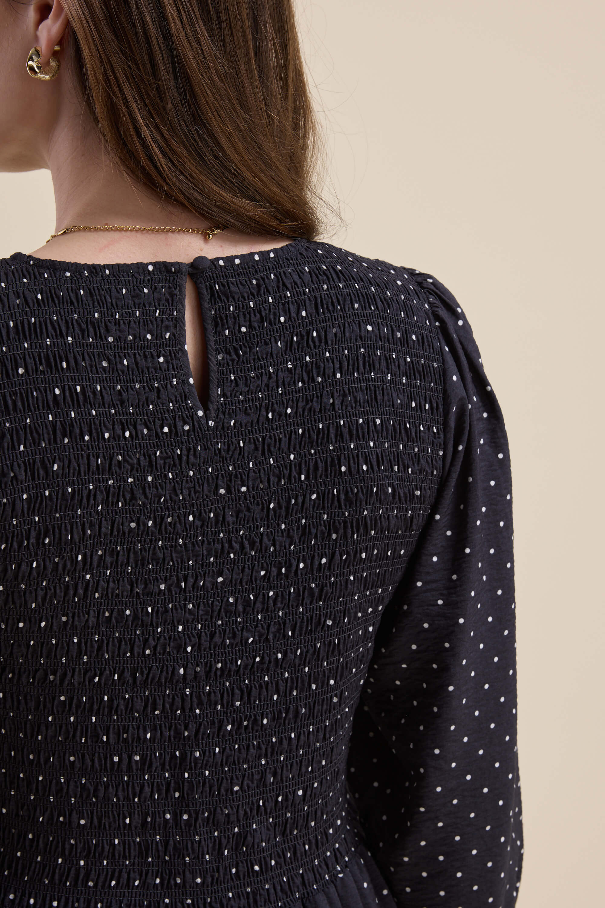 Brooke Shirred Long Sleeve Dress - Image 7