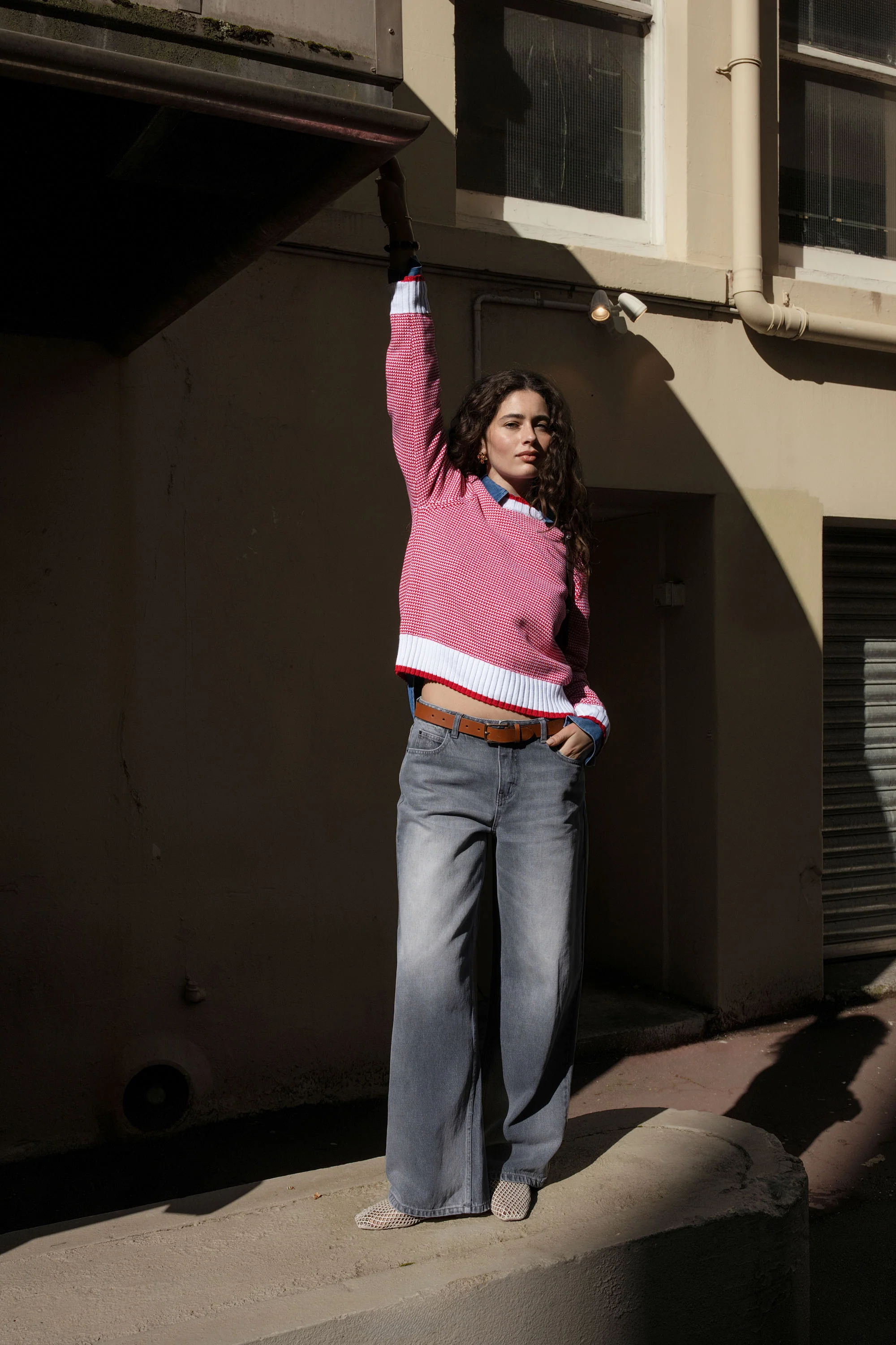 Callie Knit Detail Sweater - Image 3