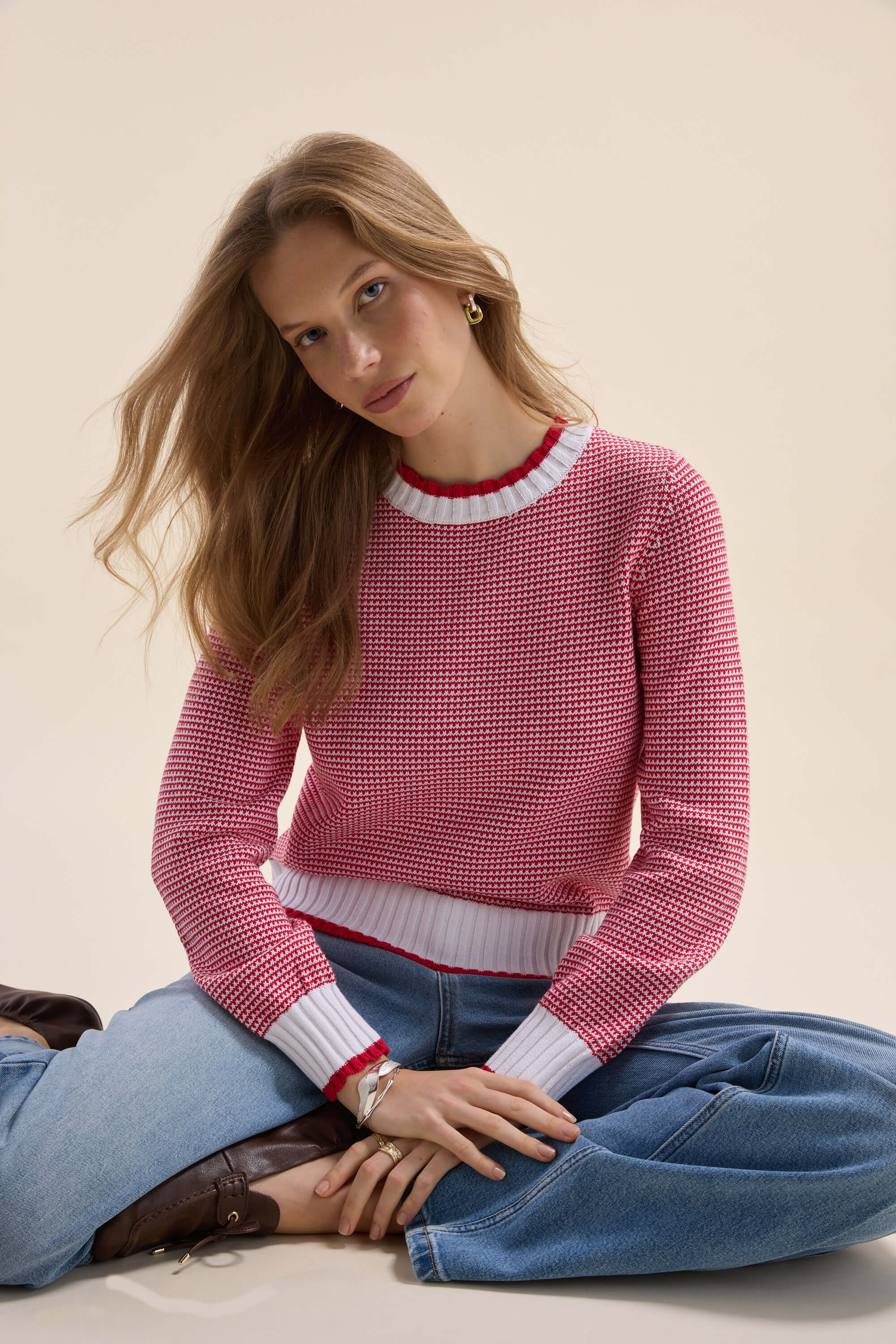 Callie Knit Detail Sweater - Image 6