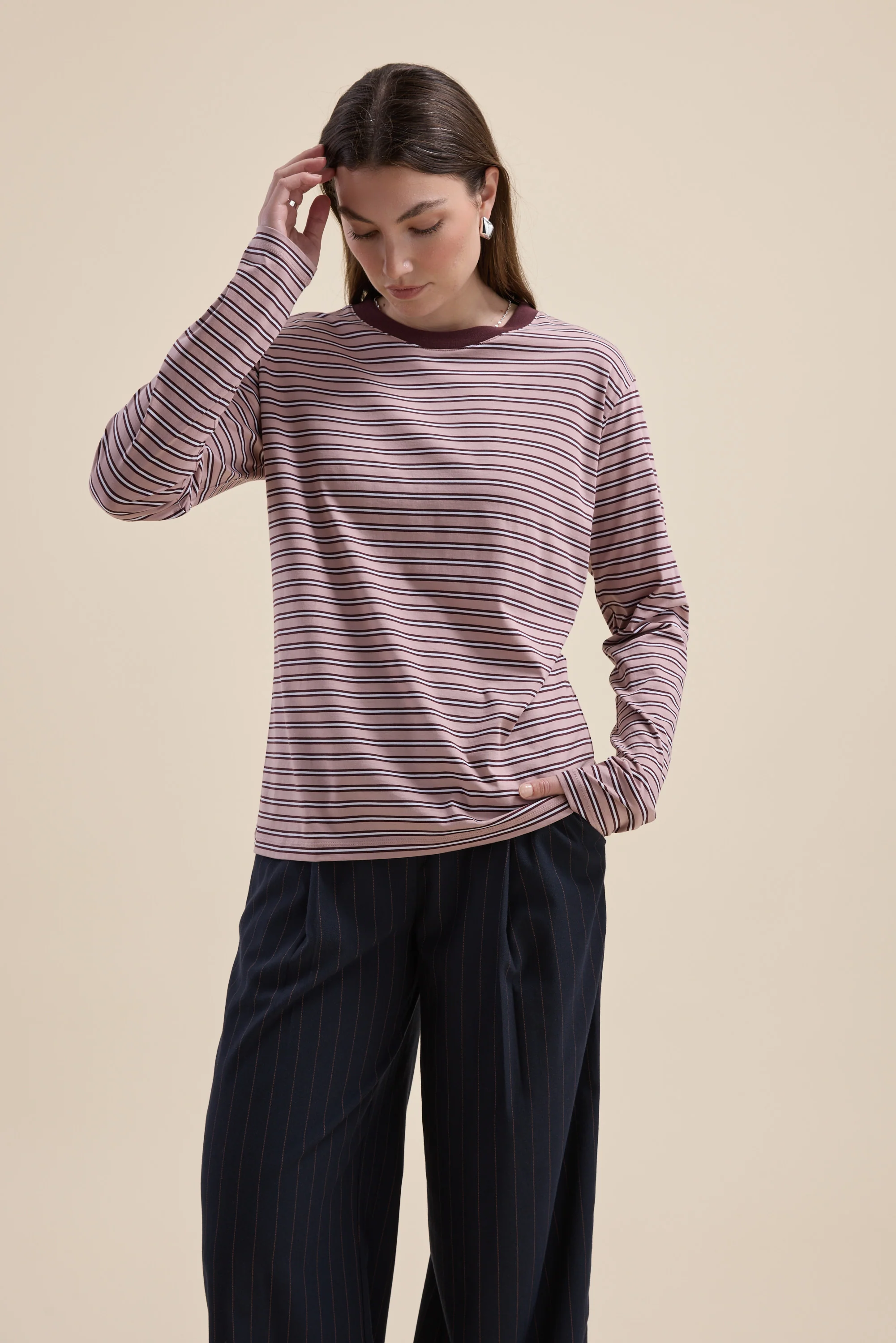 Carmen Long Sleeve Stripe Tee - Image 3