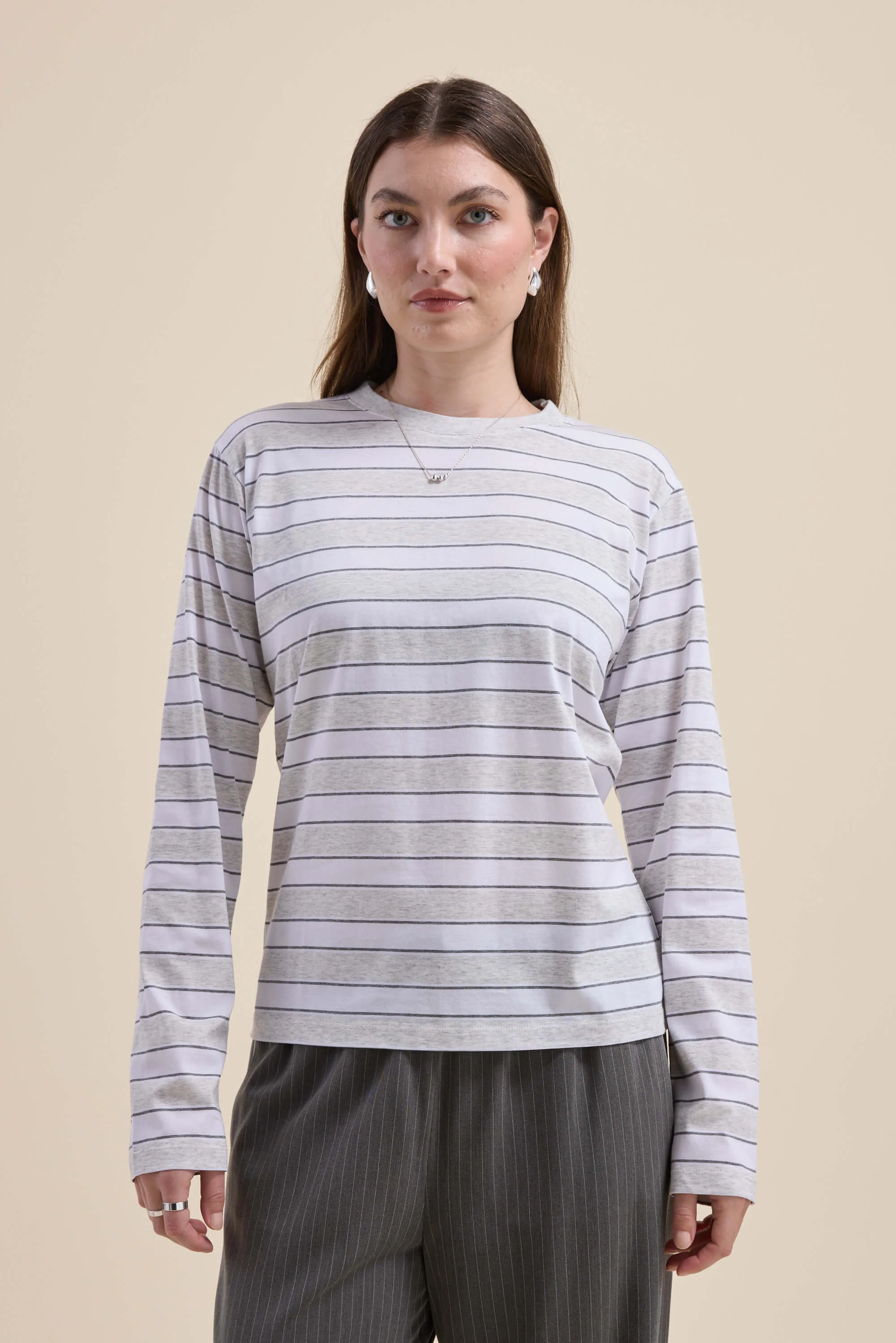 Carmen Long Sleeve Stripe Tee