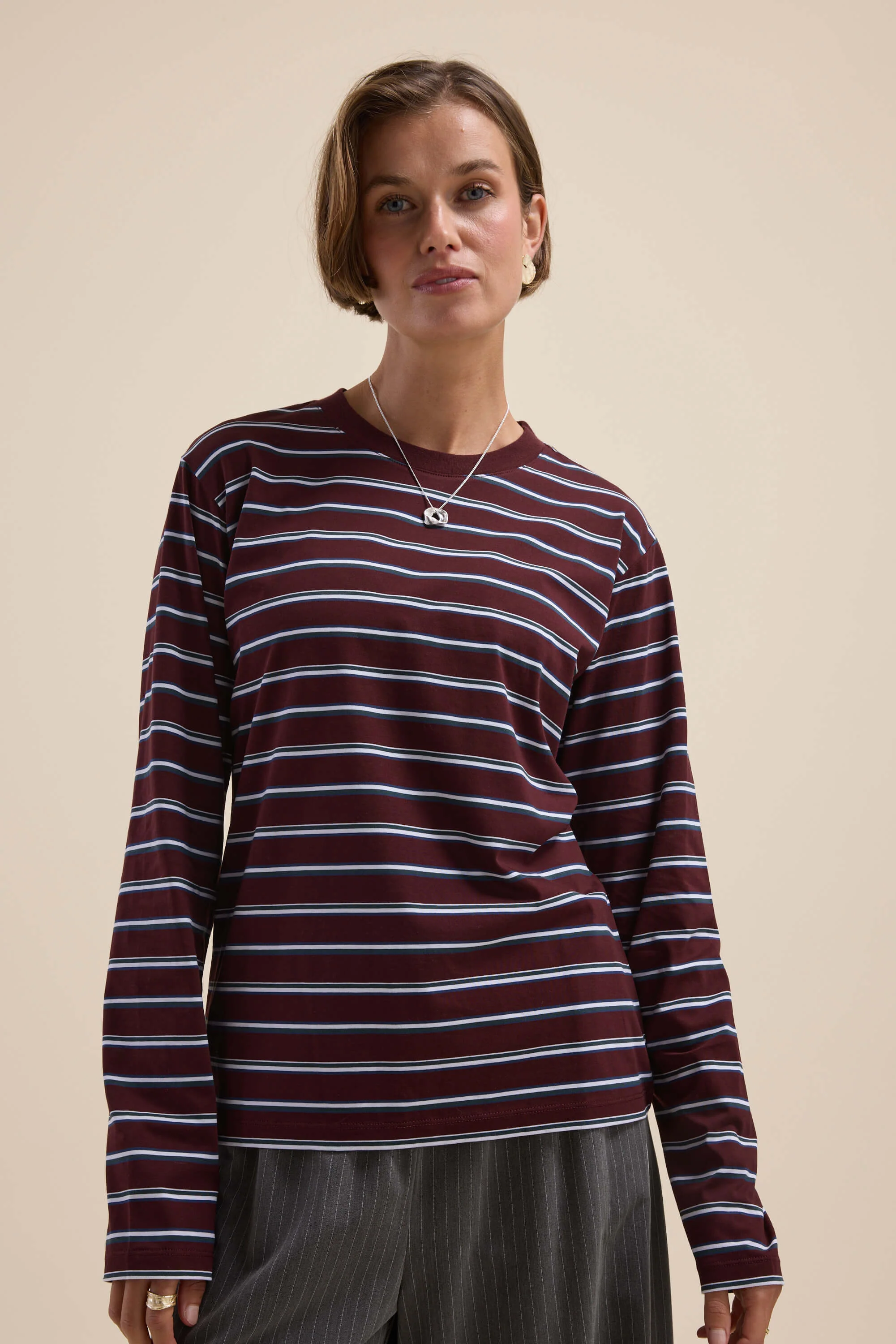 Carmen Long Sleeve Stripe Tee - Image 3
