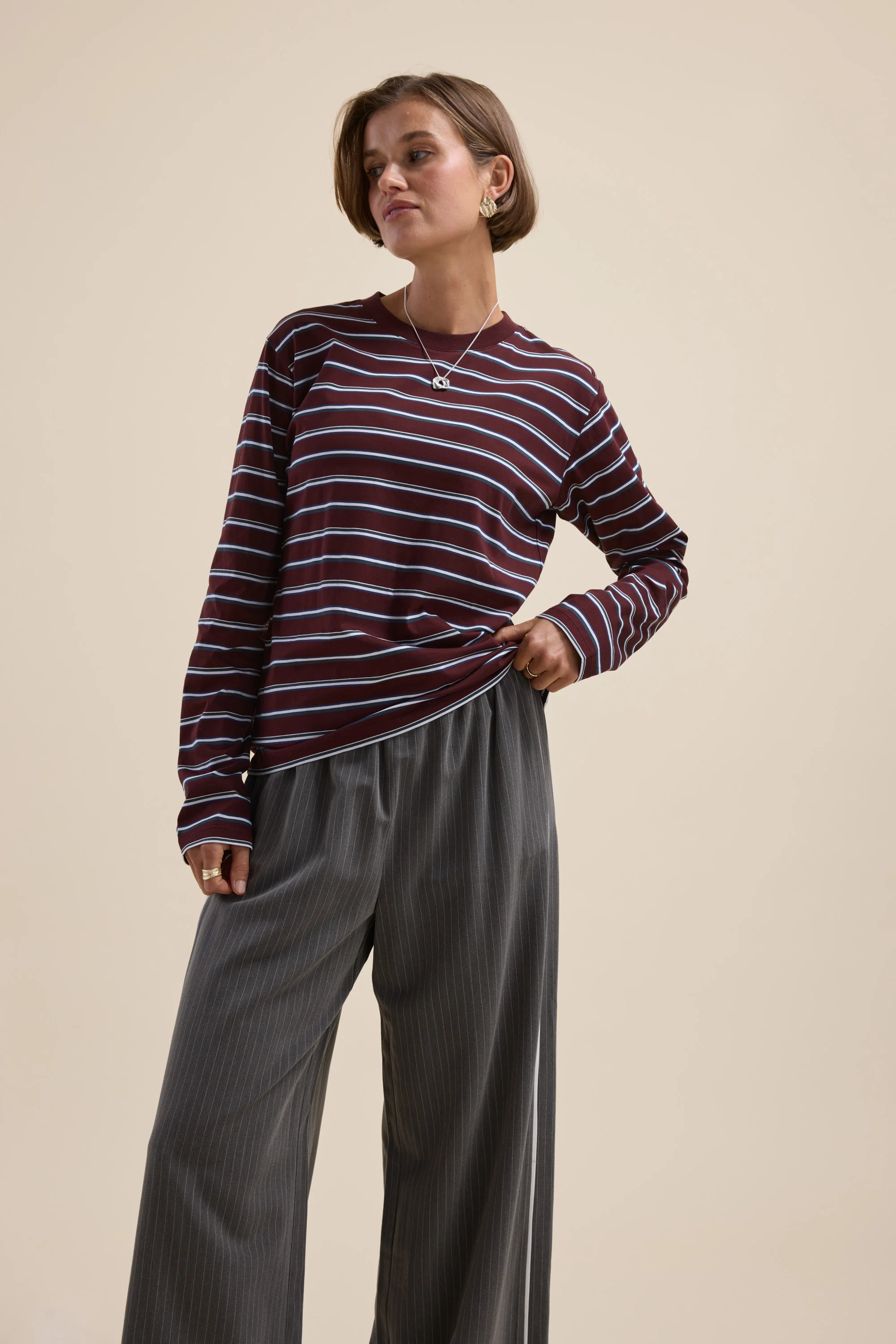 Carmen Long Sleeve Stripe Tee - Image 4