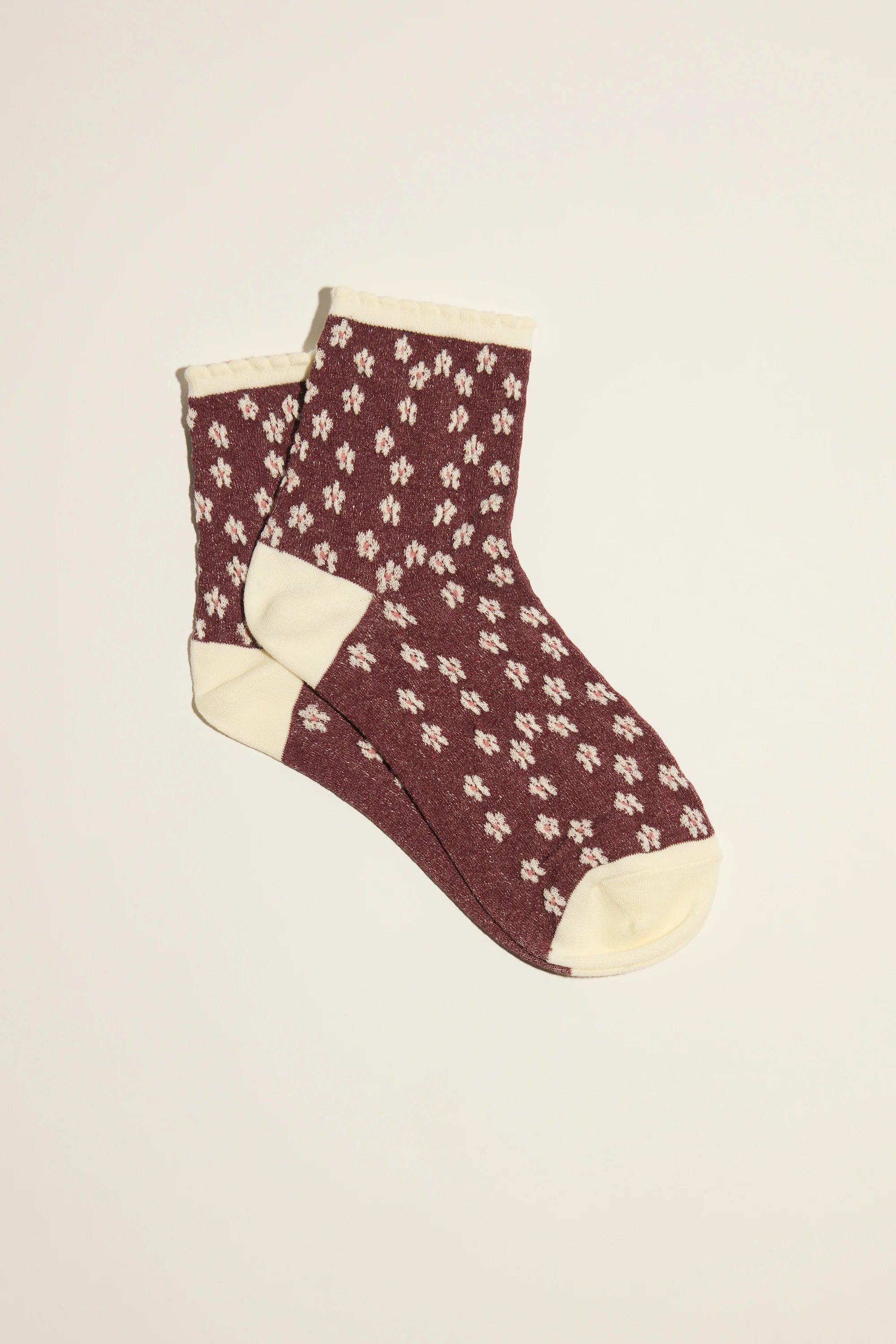 Charlie Textured Floral Socks