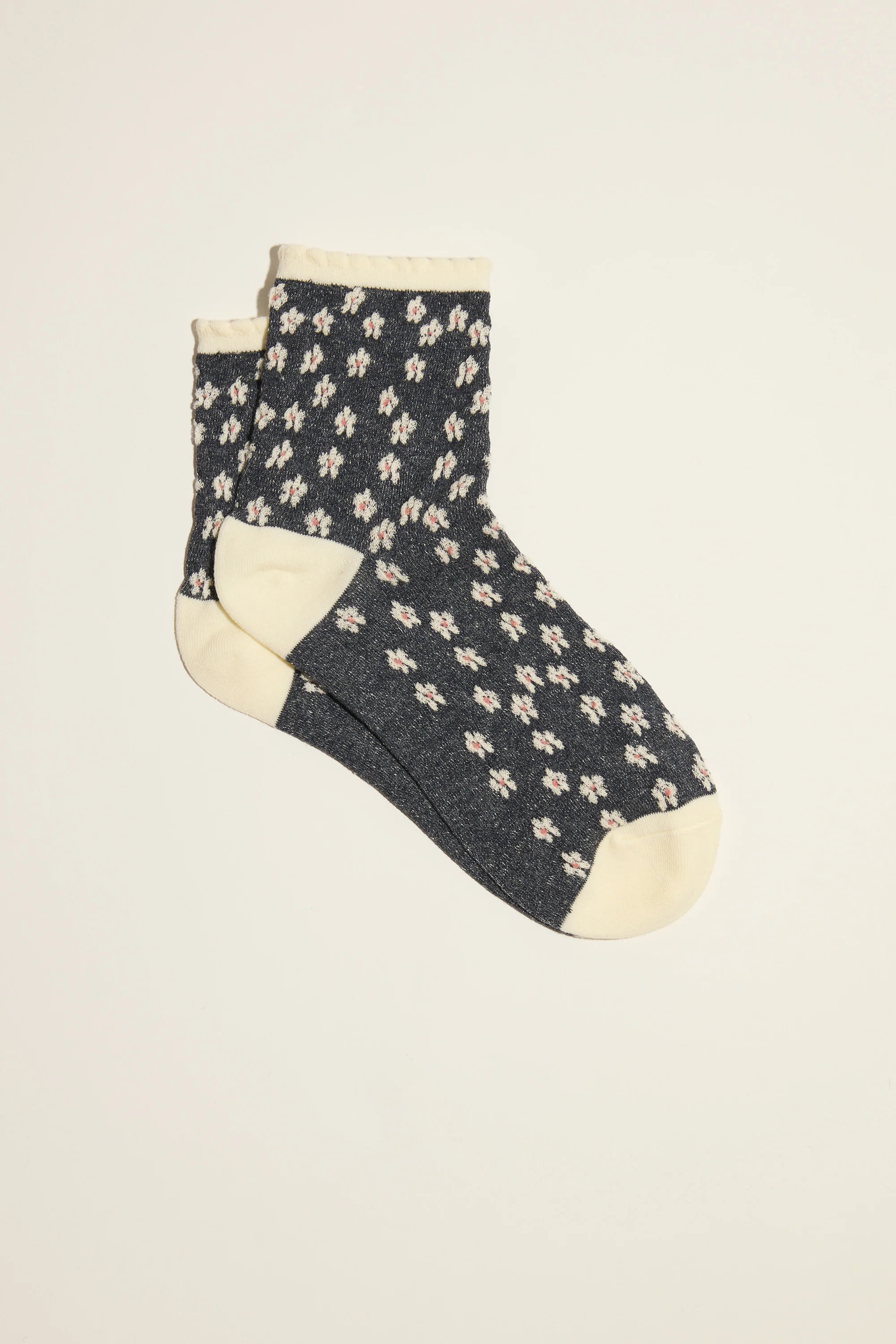 Charlie Textured Floral Socks