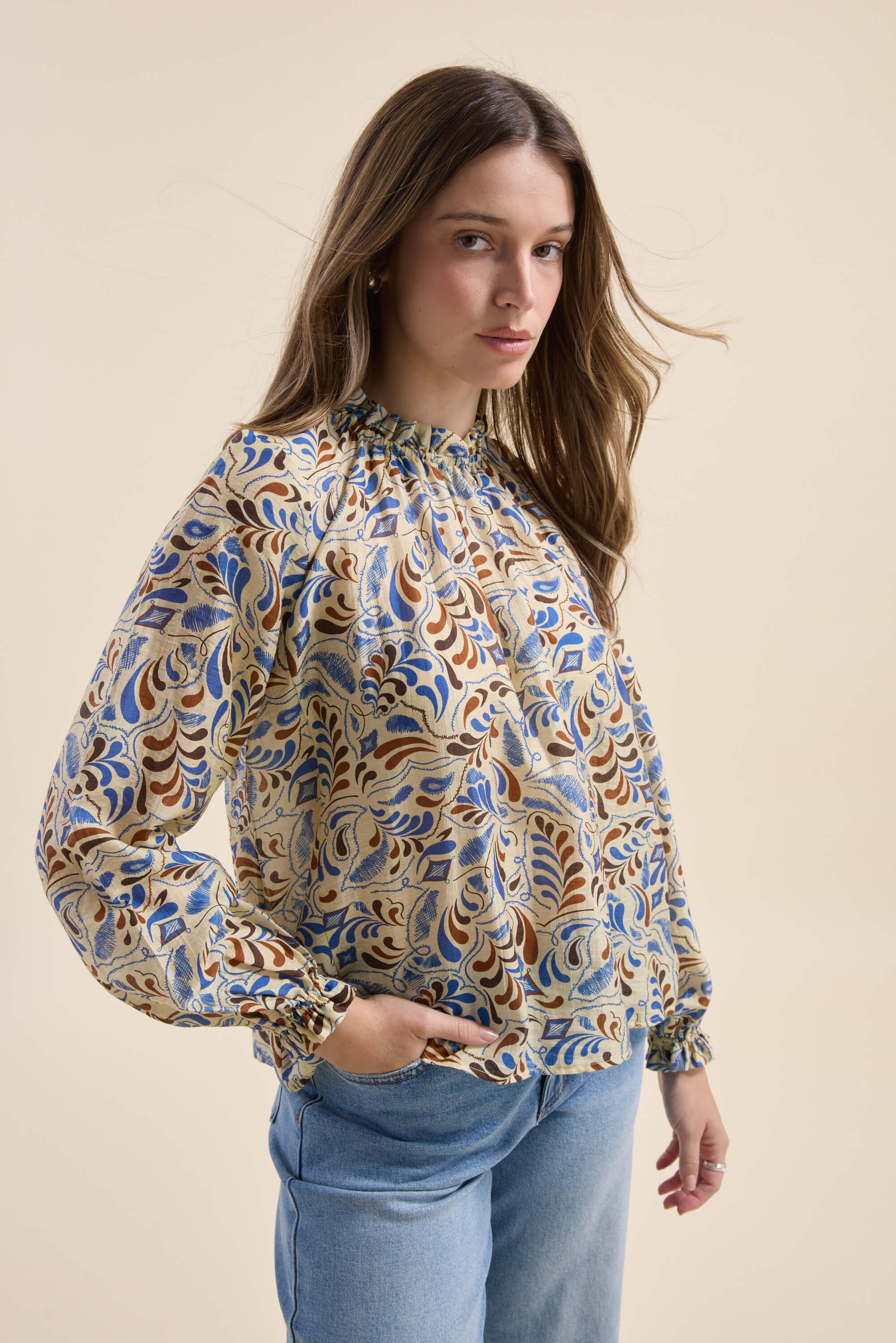 Danica Frill Detail Blouse - Image 3