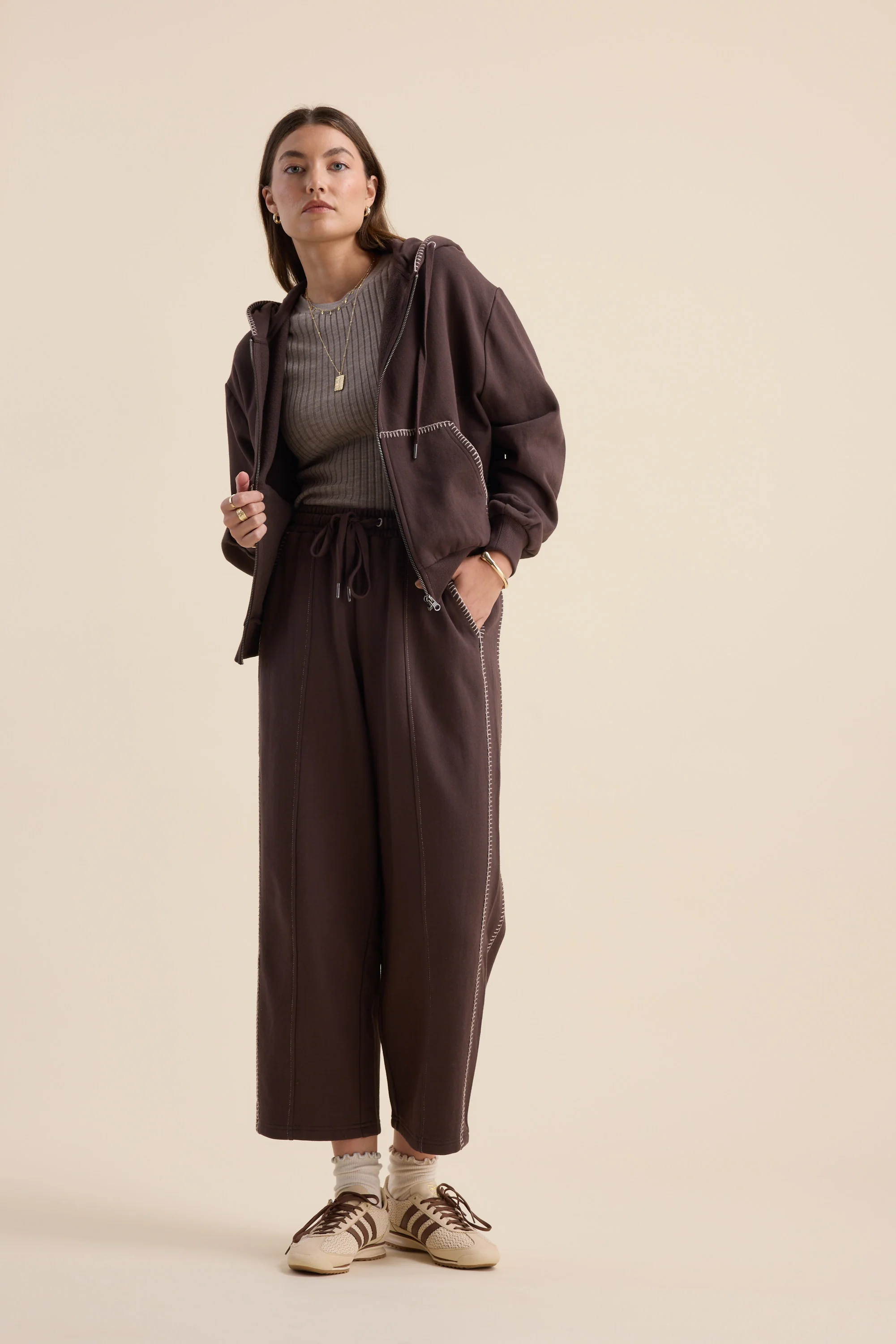 Elementary Blanket Stitch Barrel Trackpants - Image 3