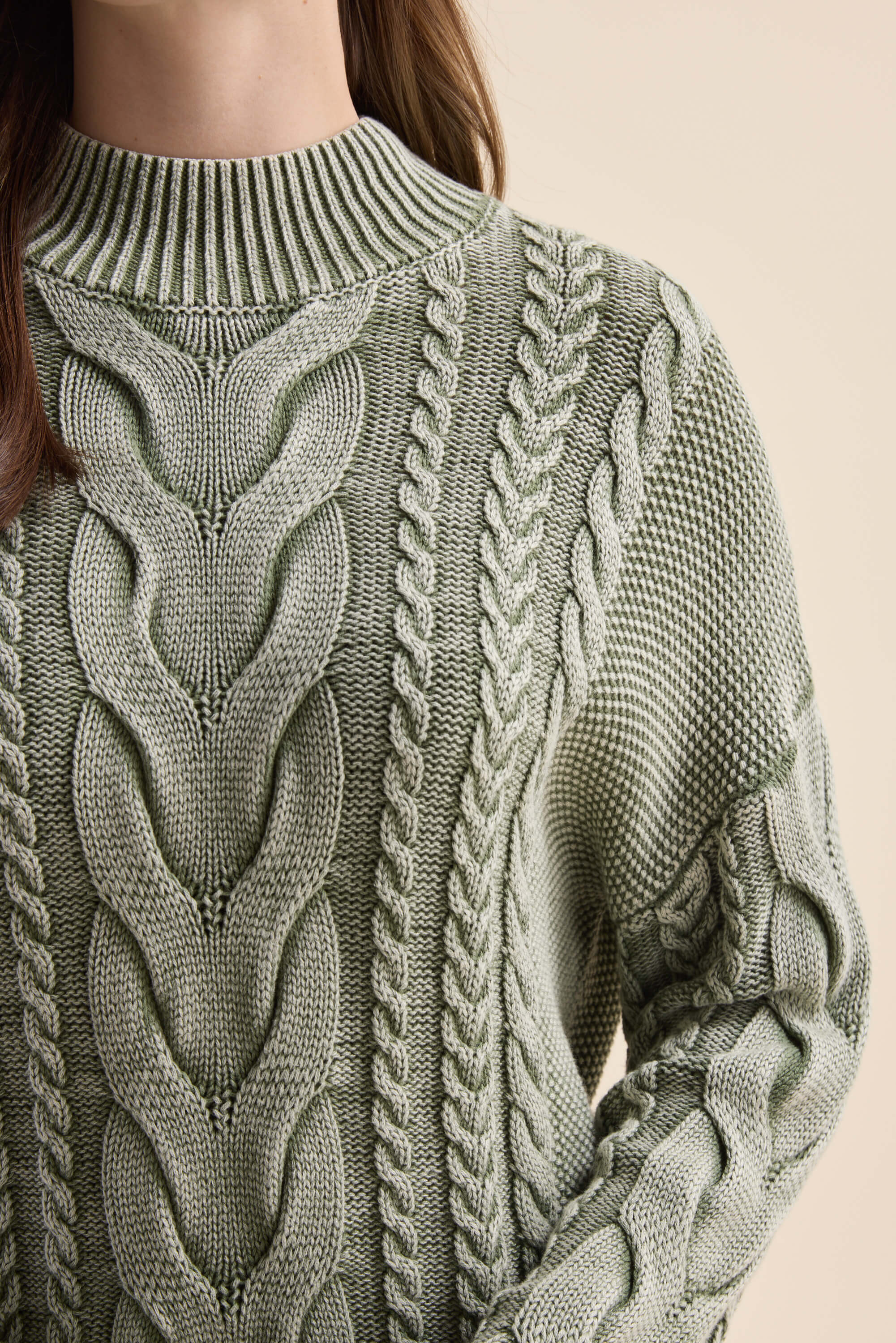 Elementary Cable Detail Sweater - Image 5