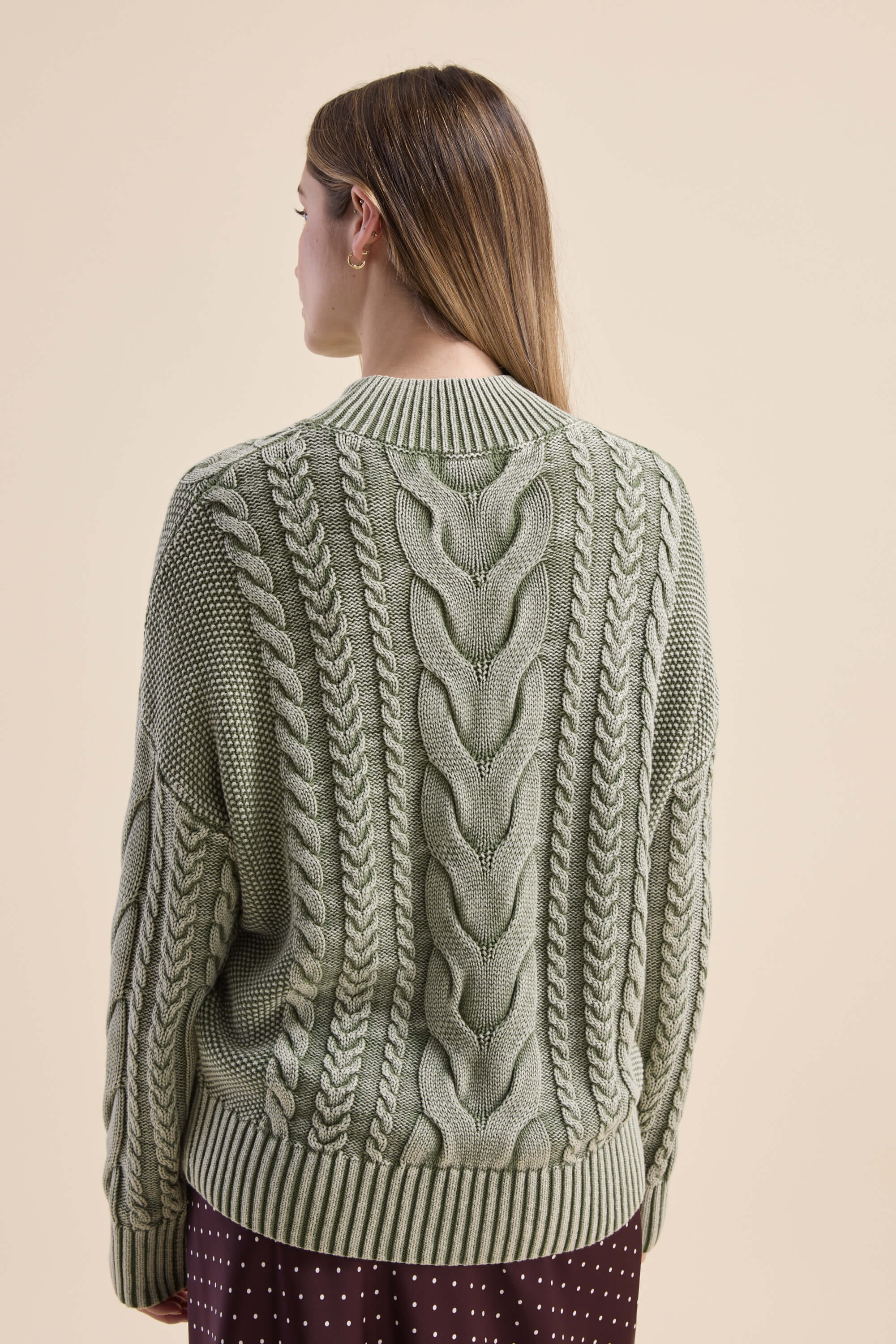 Elementary Cable Detail Sweater - Image 6
