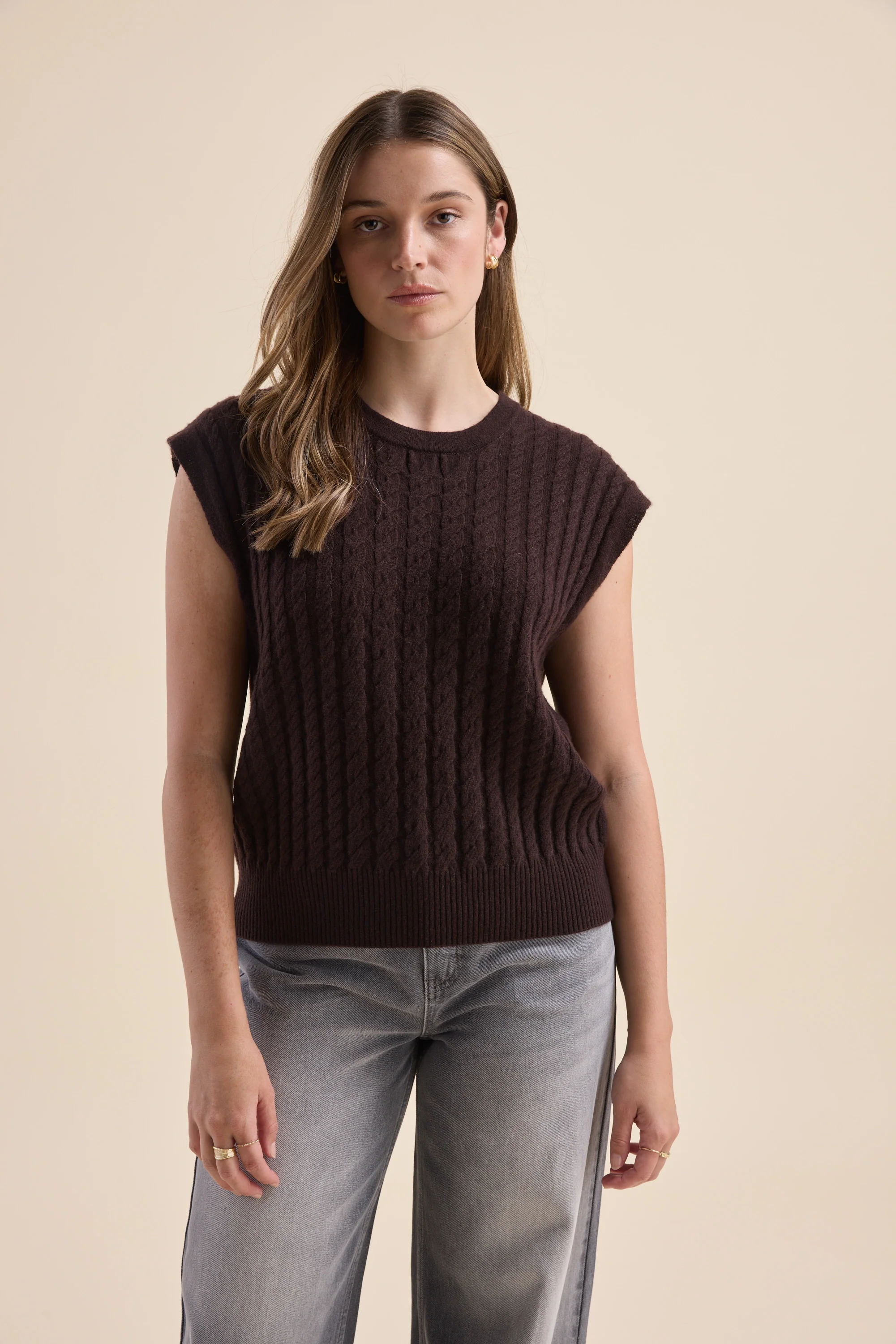 Elementary Cashmere Blend Vest - Image 4