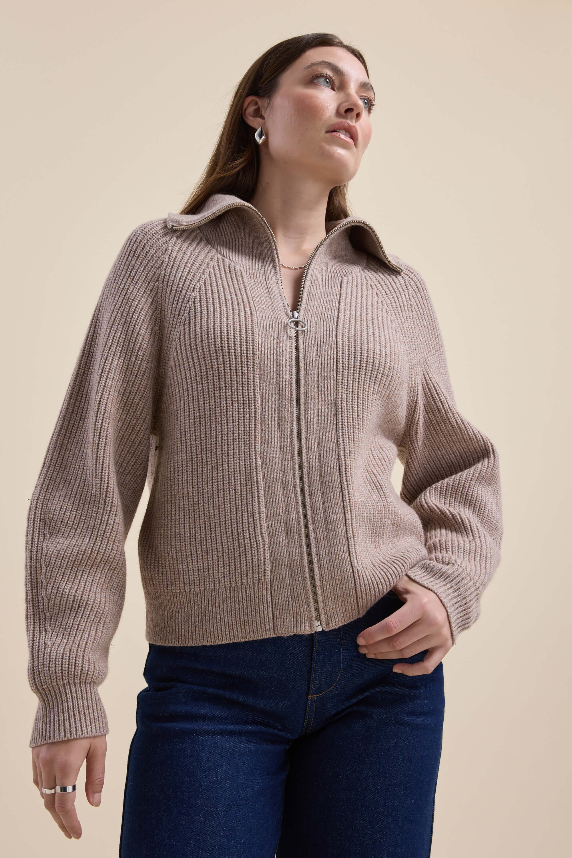 Elementary Collar Detail Cardigan - Image 3