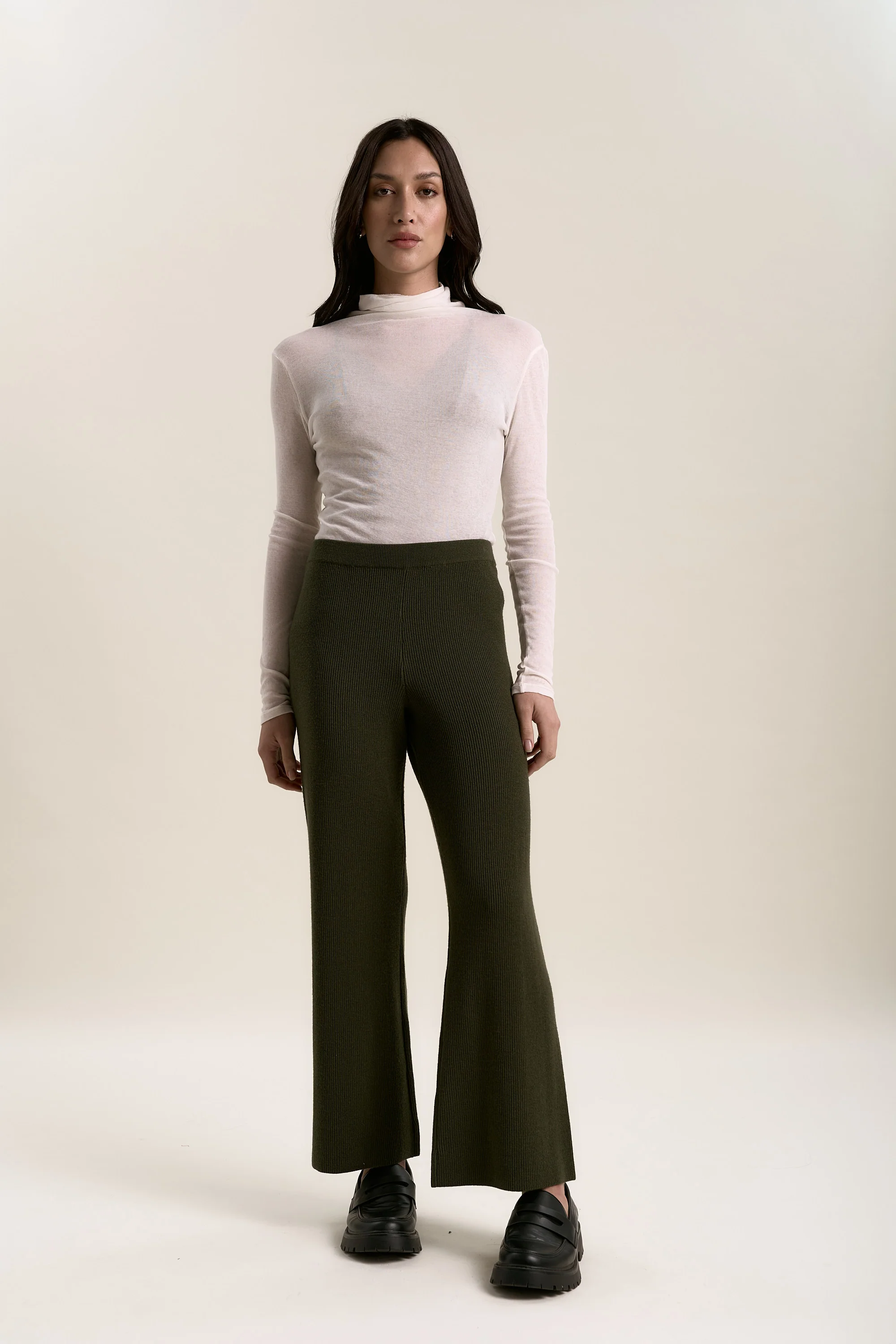 Elementary Merino Blend Wide Leg Jogger