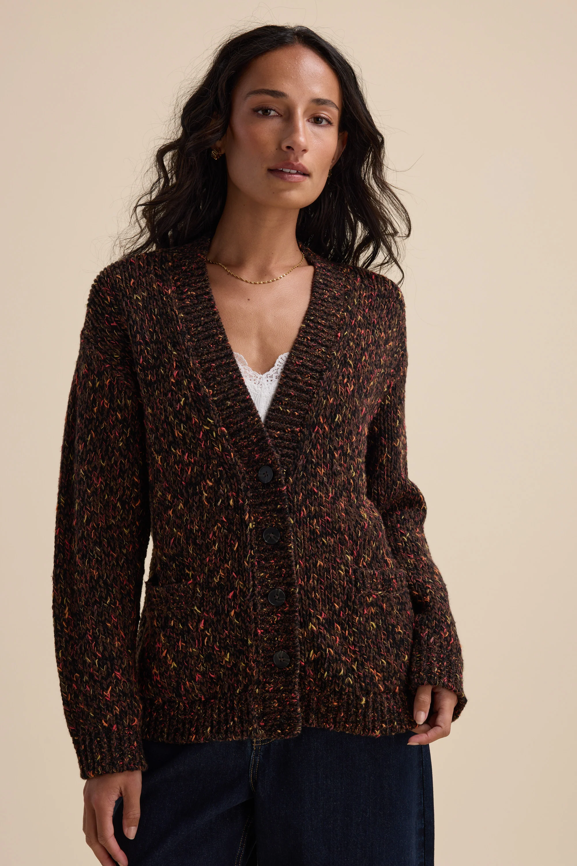 Elementary Oversized Merino Blend Cardigan - Image 4