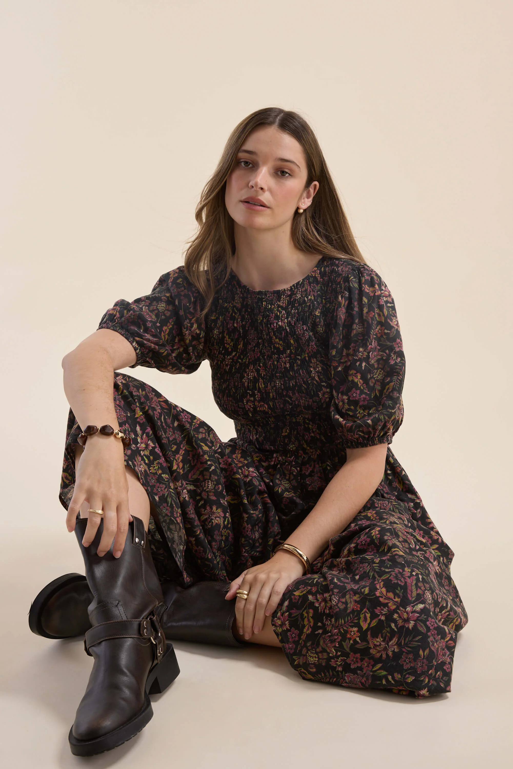 Elementary Shirred Bodice Dress - Image 4