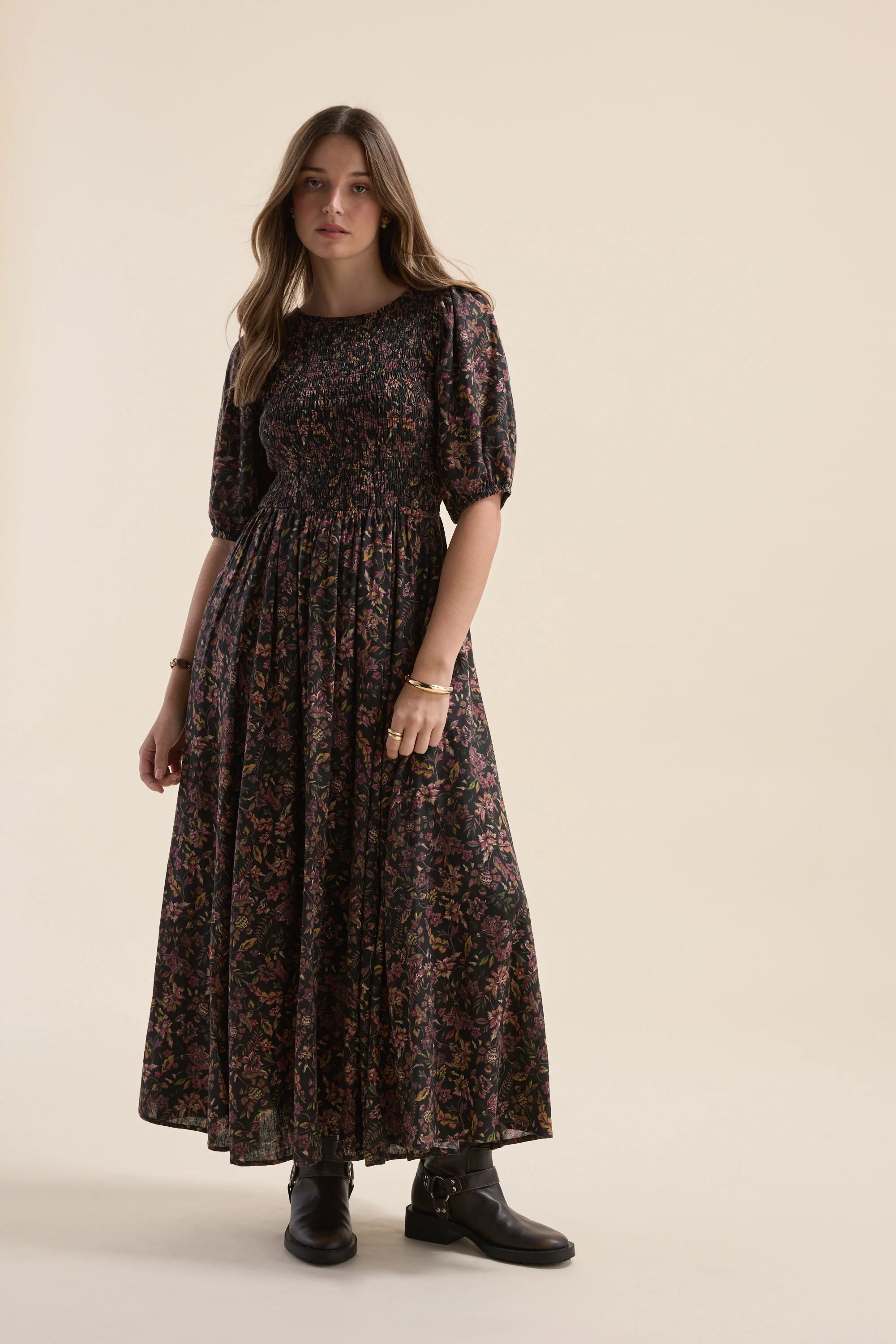 Elementary Shirred Bodice Dress - Image 6