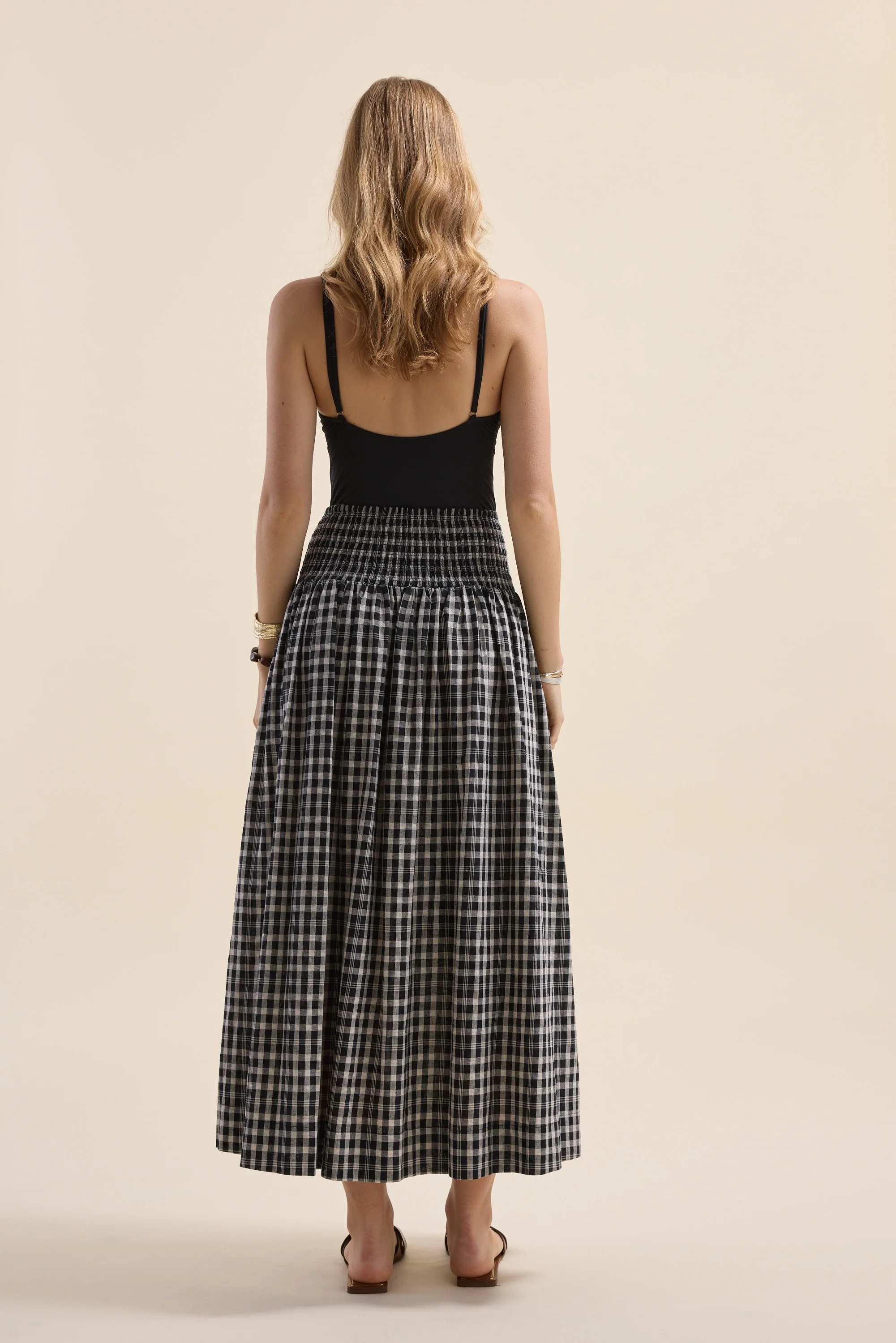 Elementary Shirred Drop Waist Skirt - Image 8