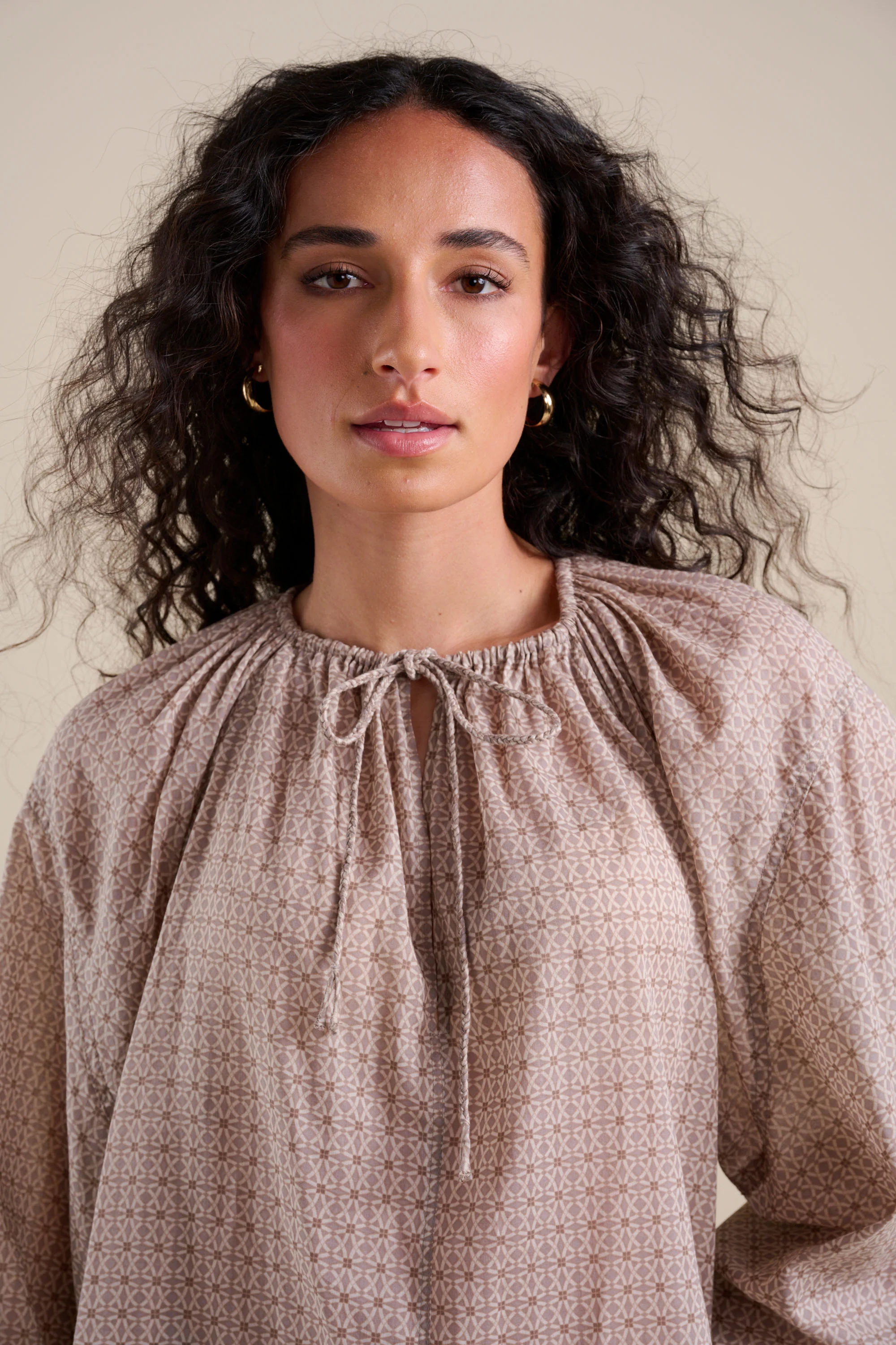 Elementary Tie Neck Blouse - Image 4