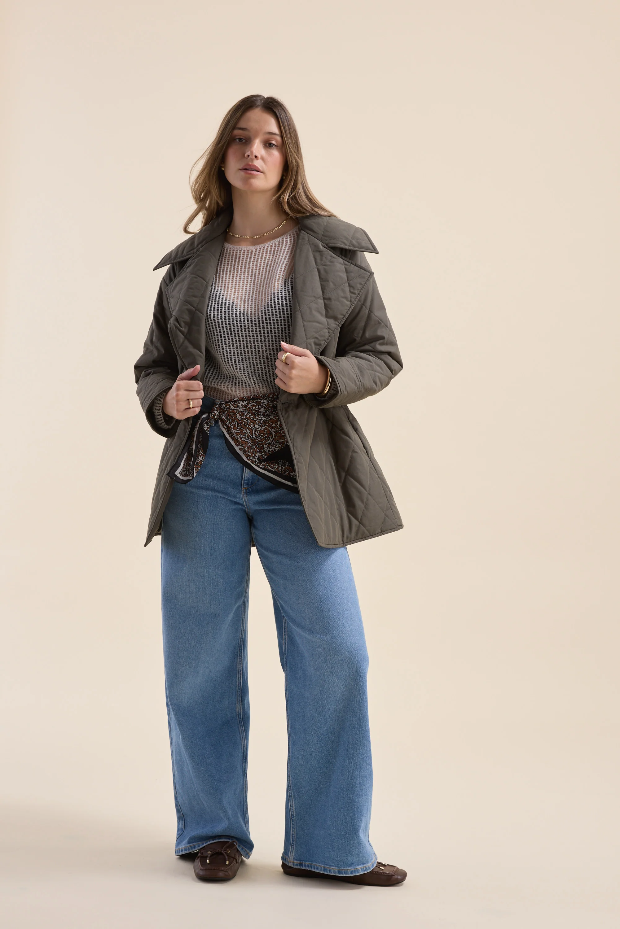 Elementary Tie Waist Puffer Jacket - Image 4