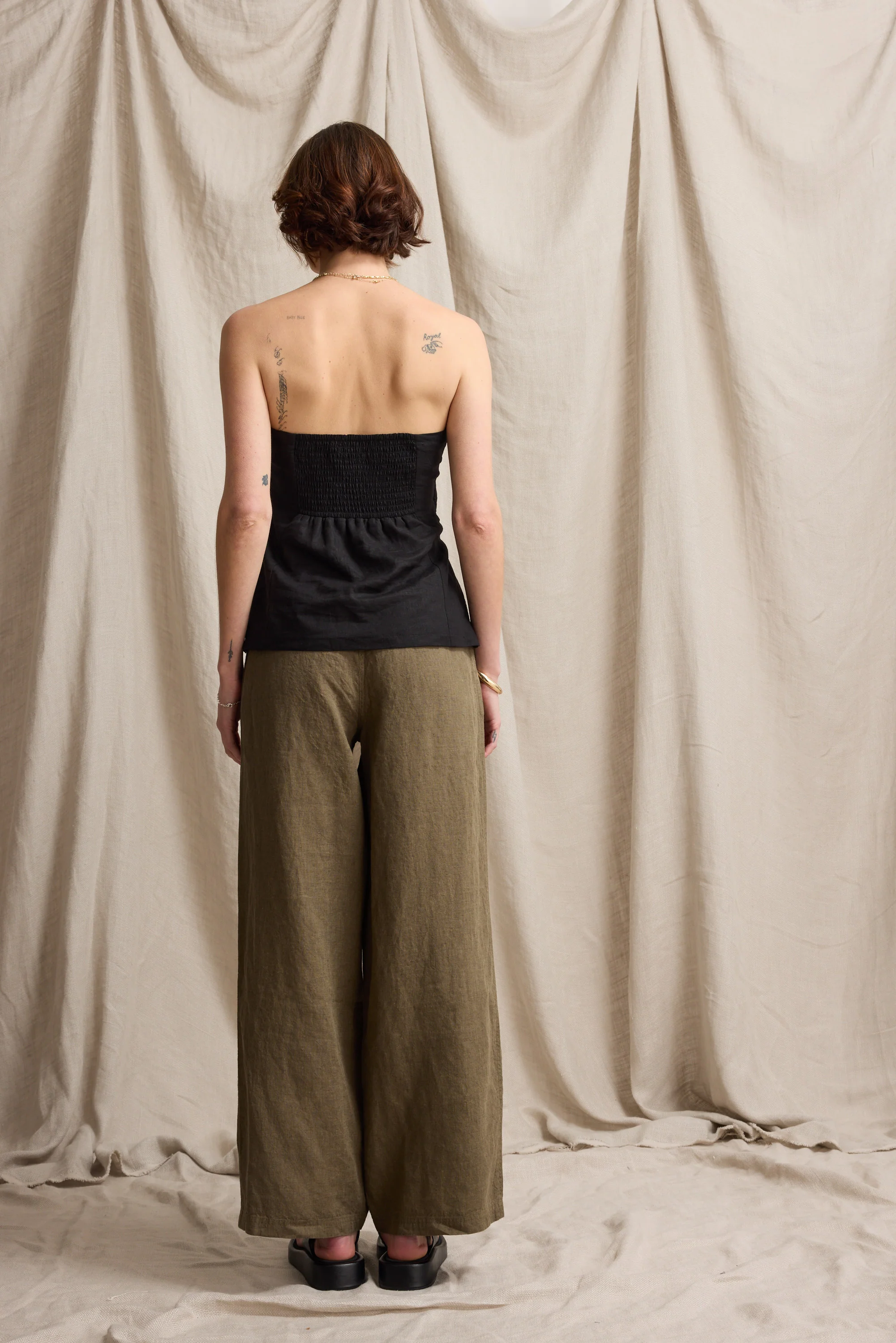 Elementary Wide Leg Linen Pants - Image 6