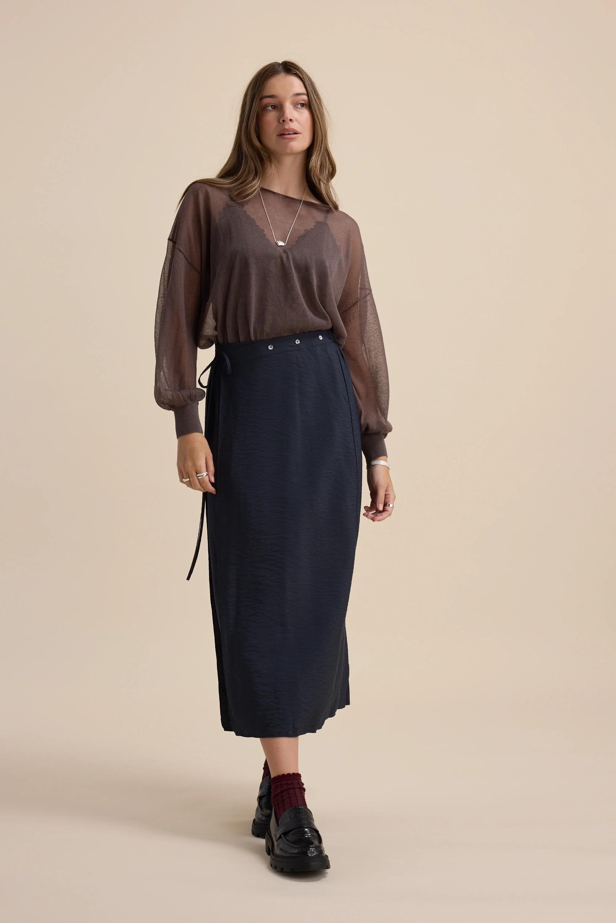 Elementary Wrap Detail Skirt