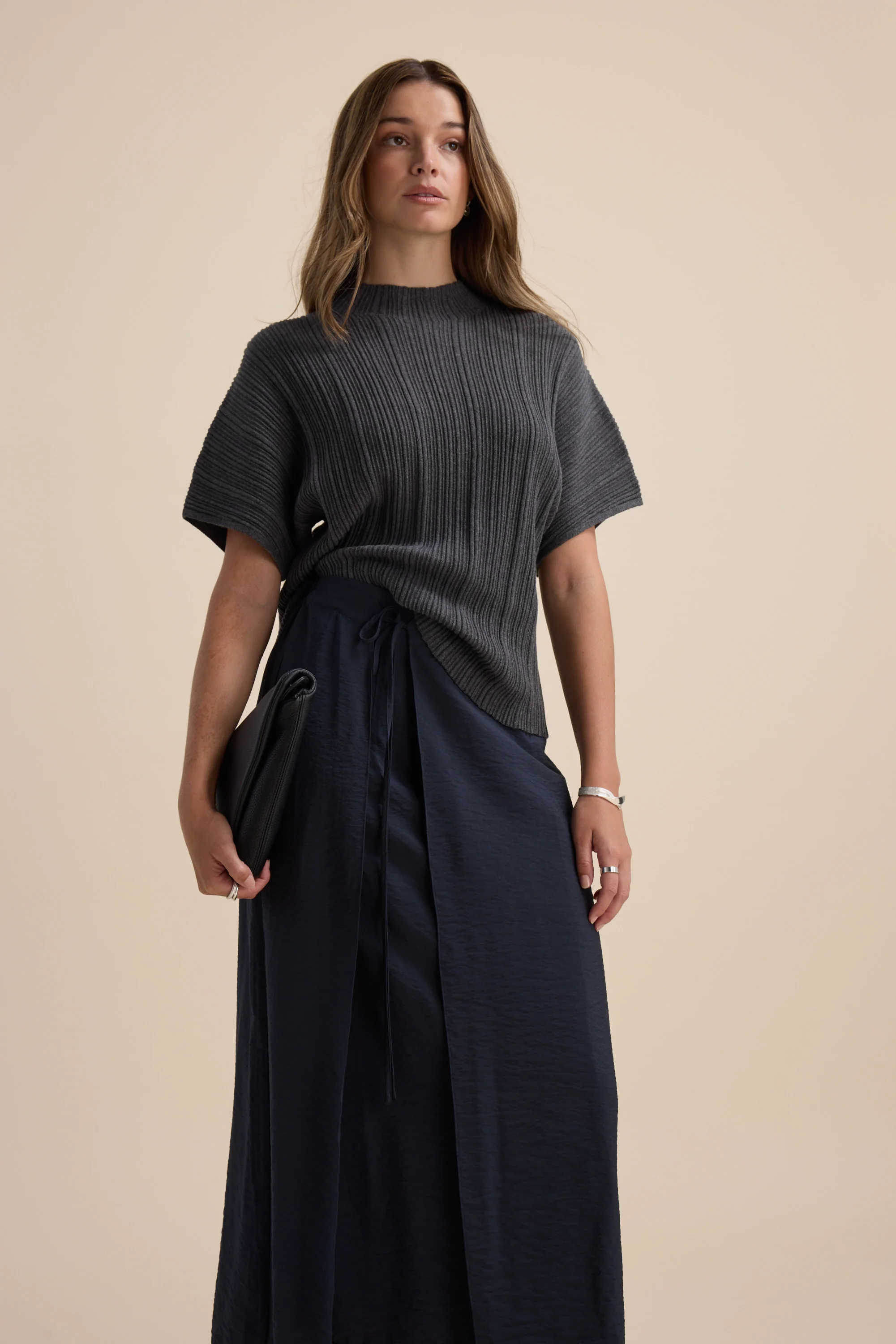 Elementary Wrap Detail Skirt - Image 5