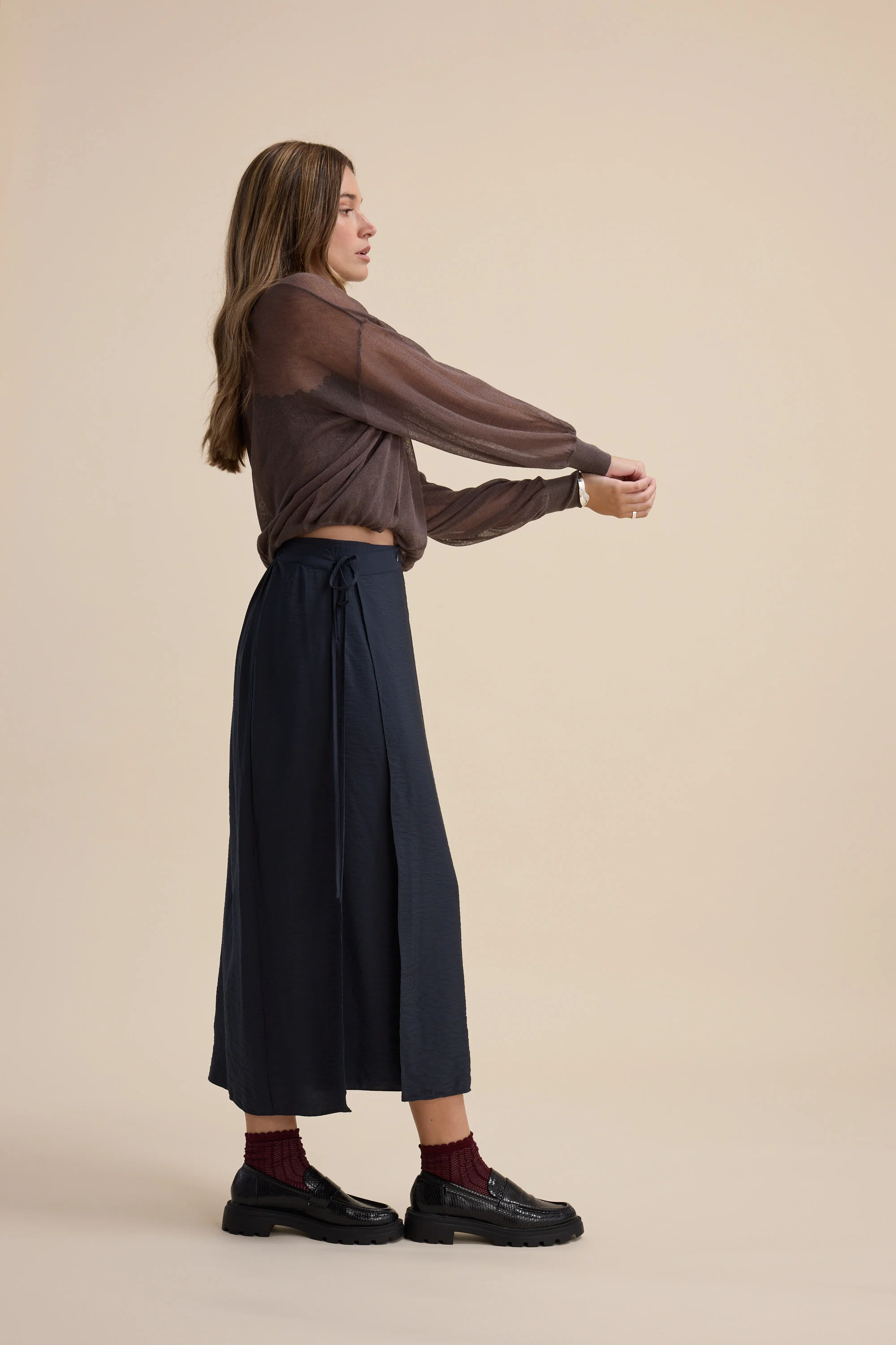 Elementary Wrap Detail Skirt - Image 6