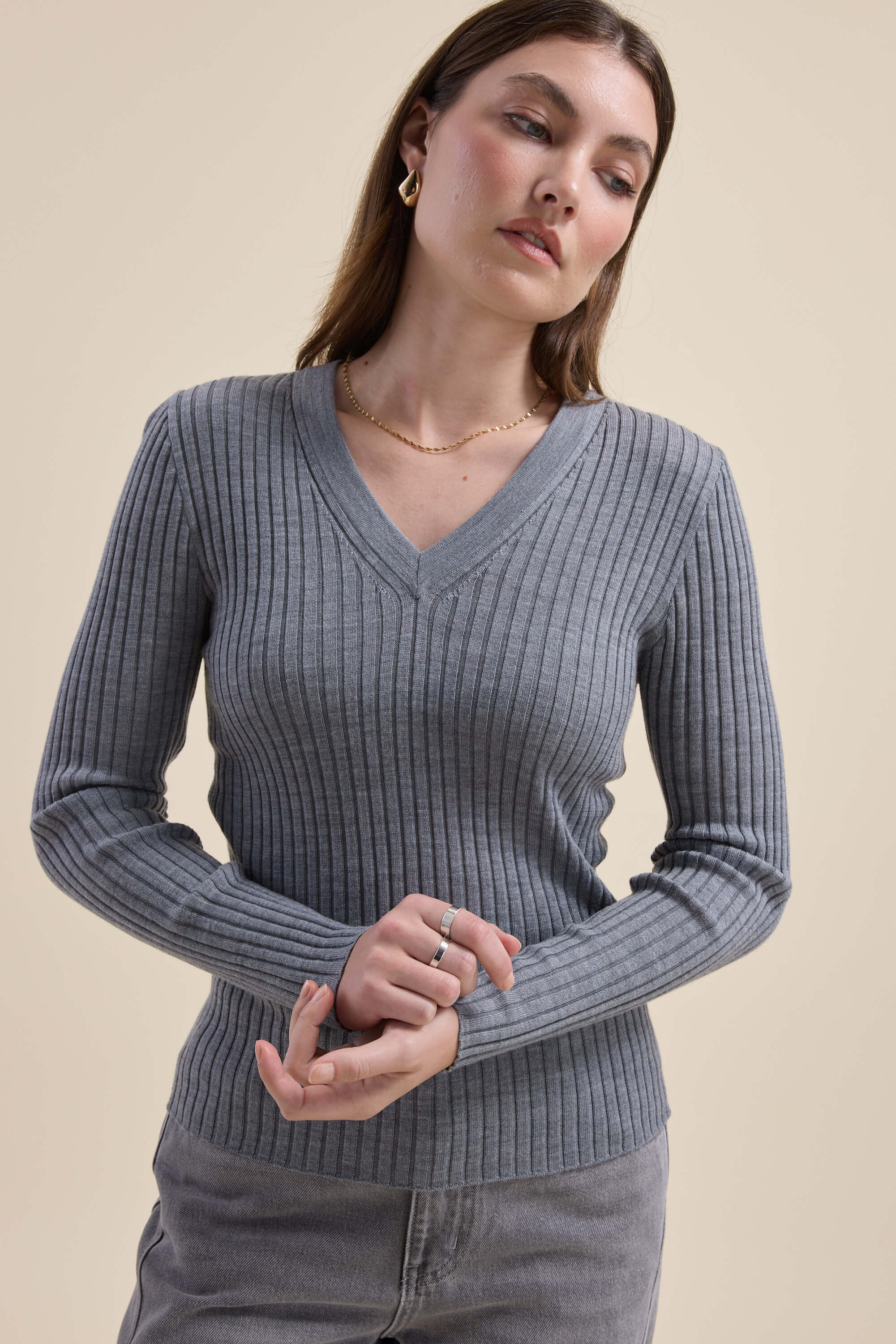 Elementary ZQ Merino V Neck Top - Image 4