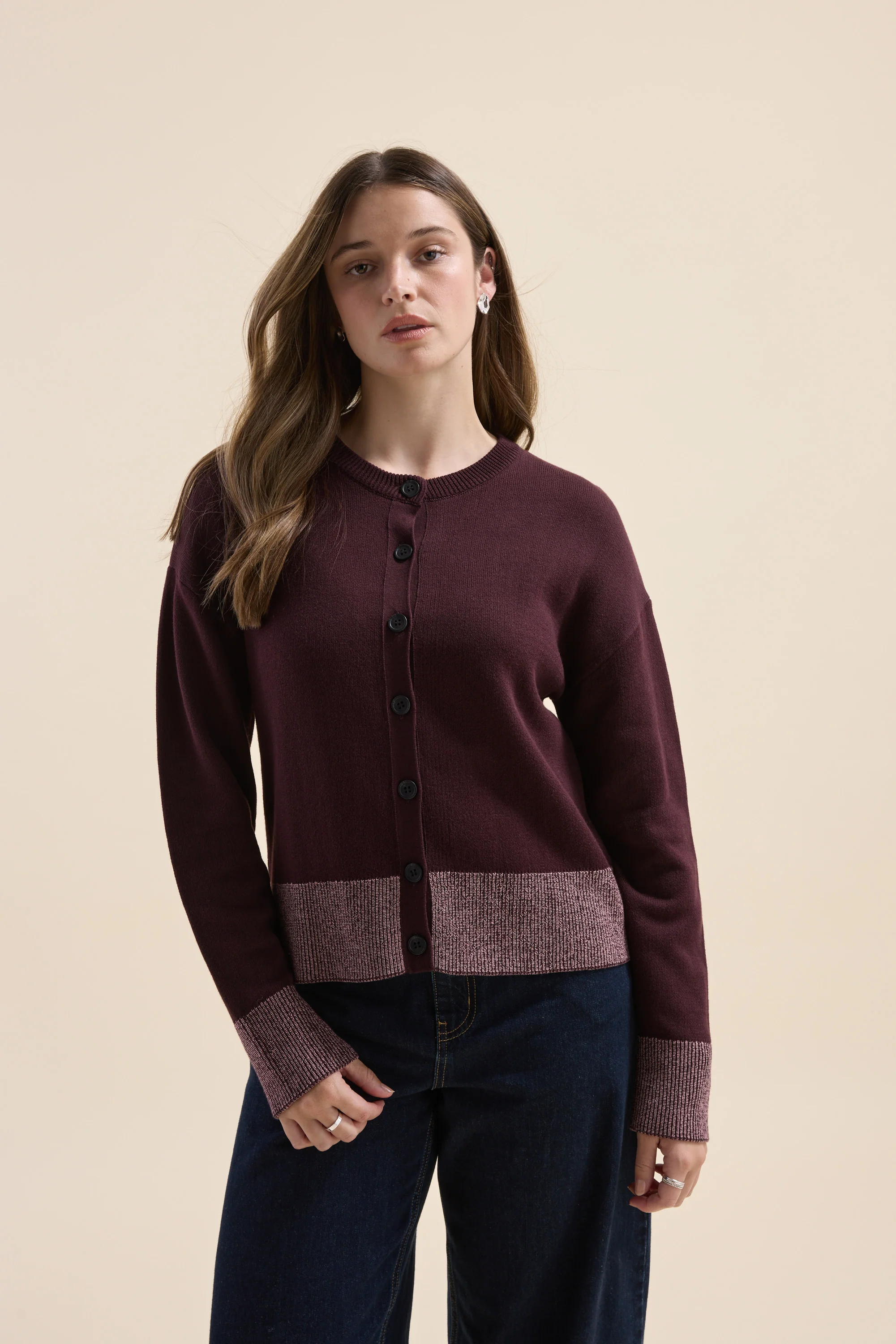 Farrah Crew Neck Cardi