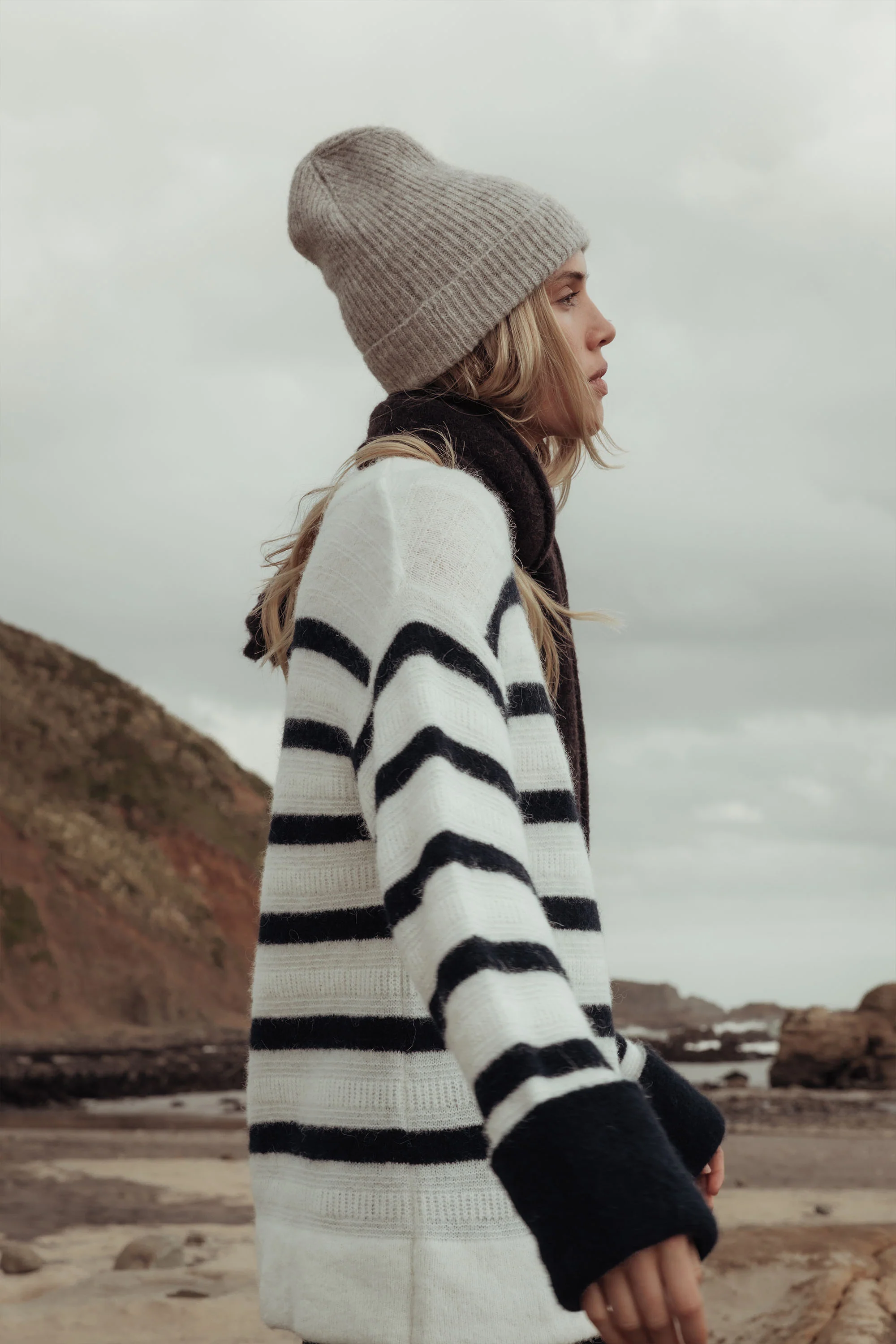 Gabby Luxe Whisper Striped Knit Sweater - Image 2