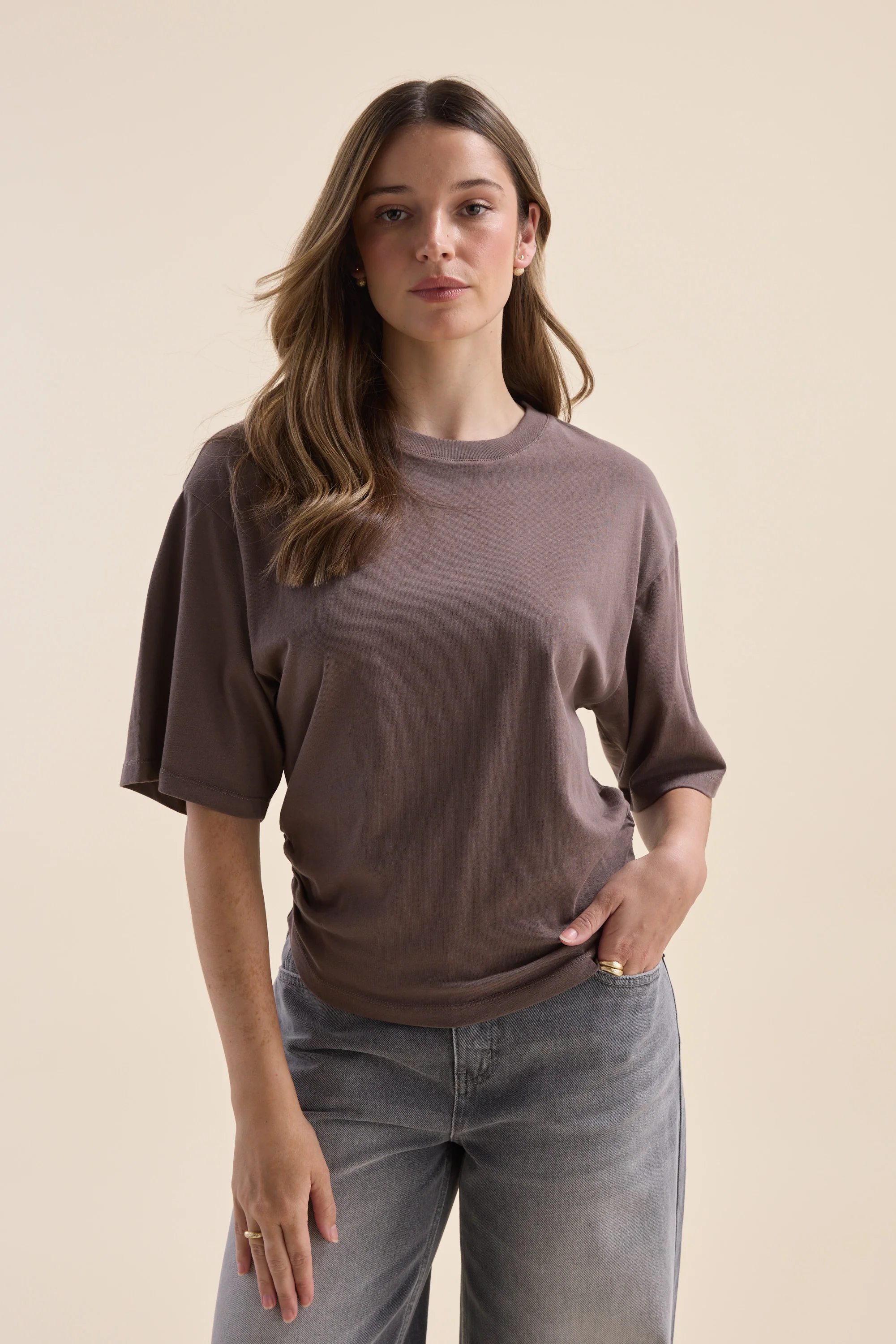 Genevie Gather Detail Tee