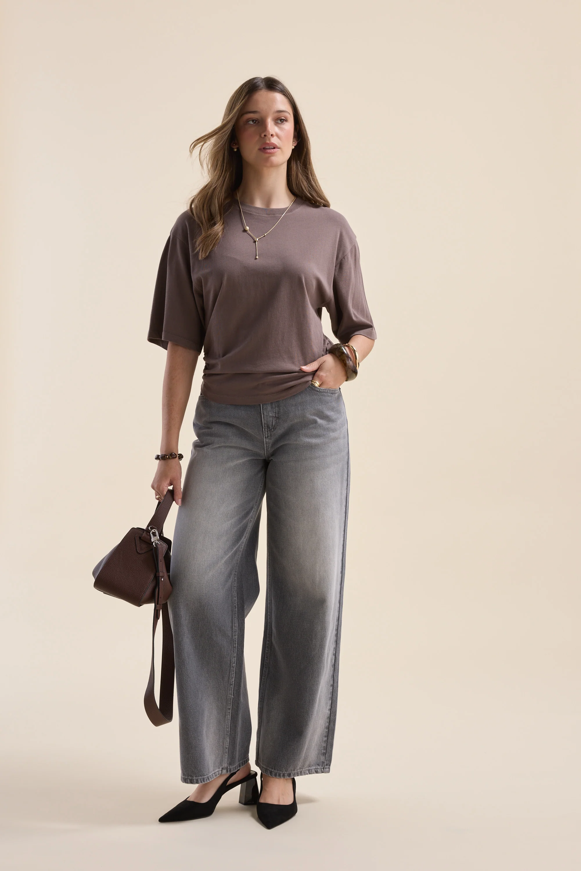 Genevie Gather Detail Tee - Image 3