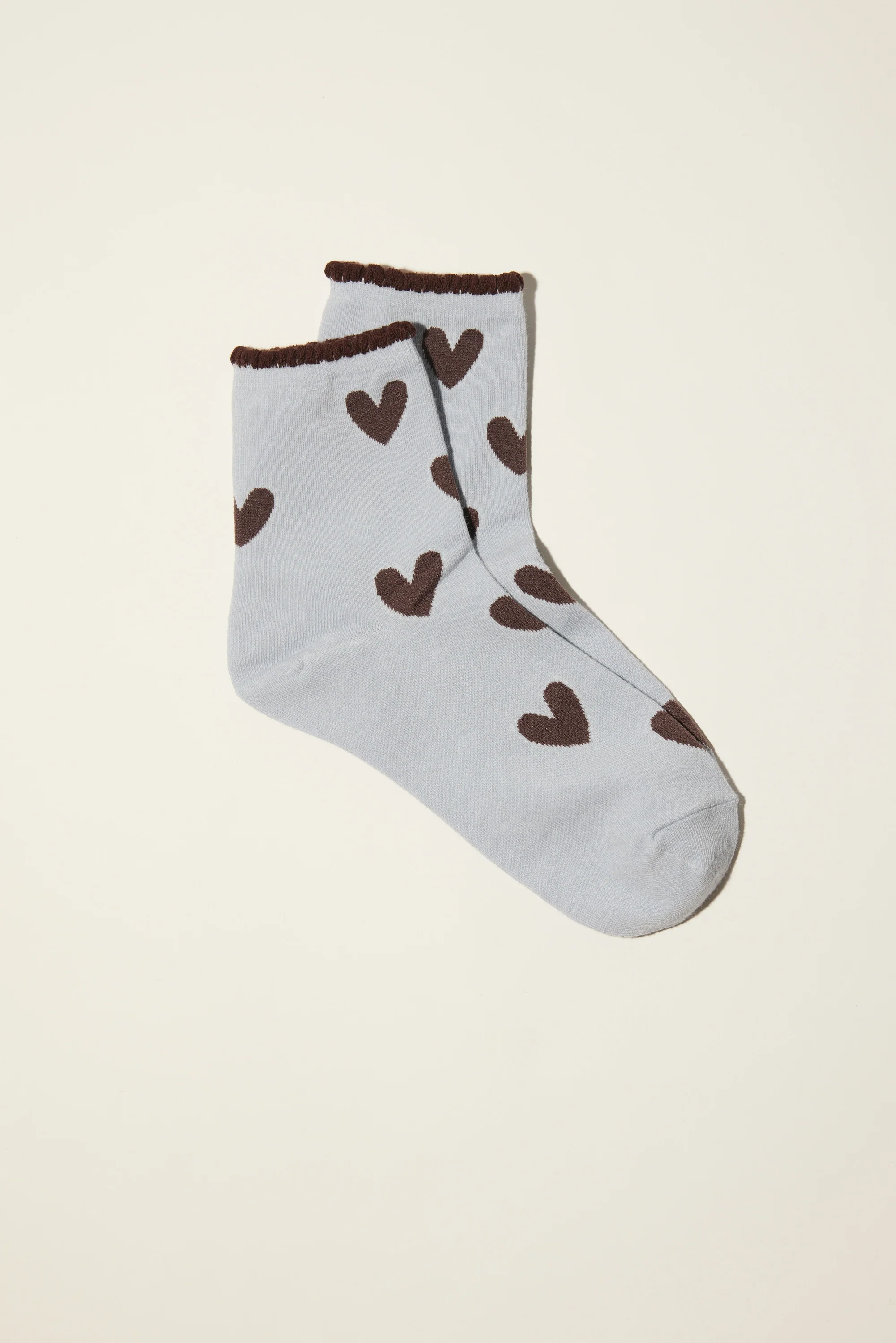 Grace Heart Crew Socks