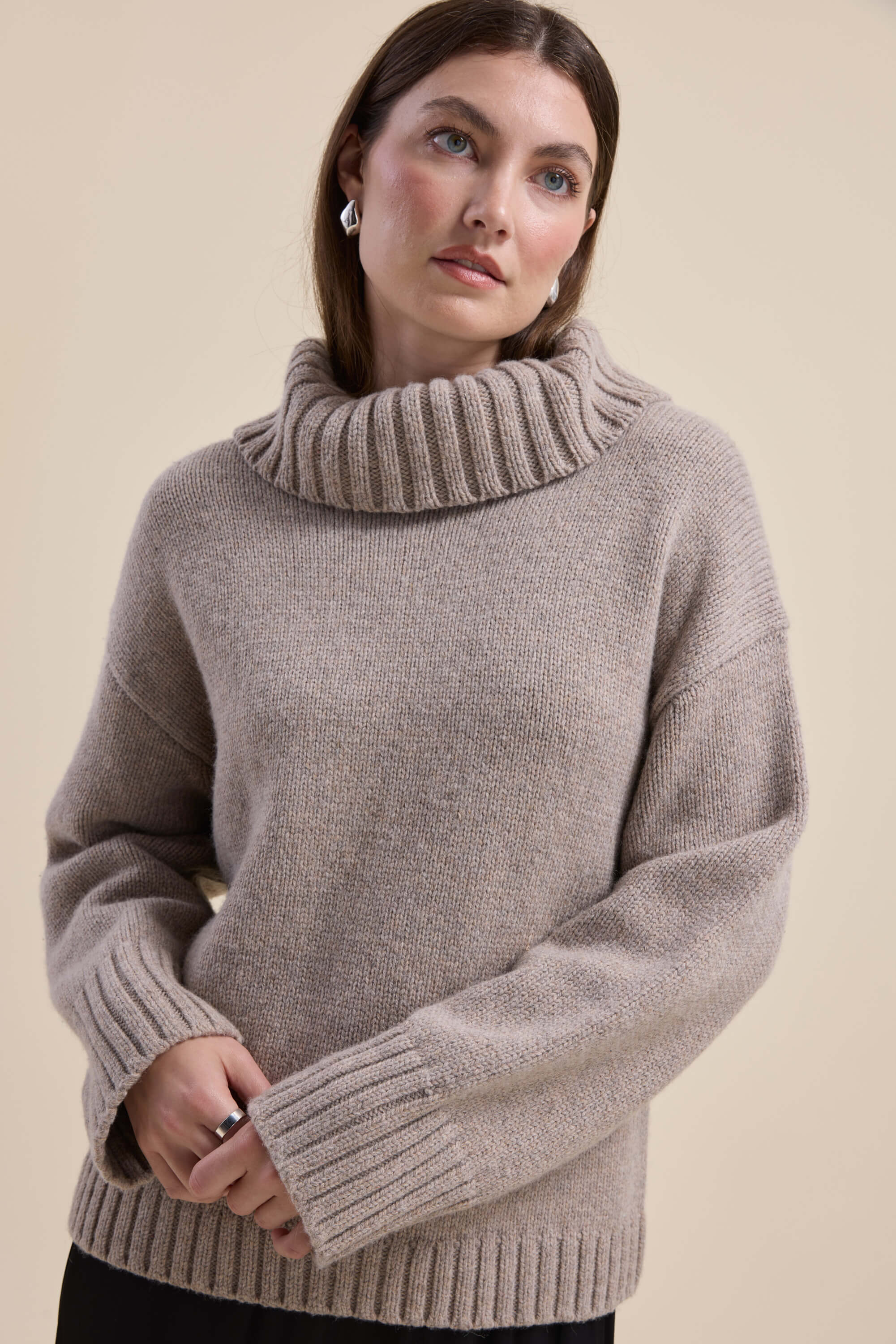 Holly Wool Blend Roll Neck Sweater - Image 4