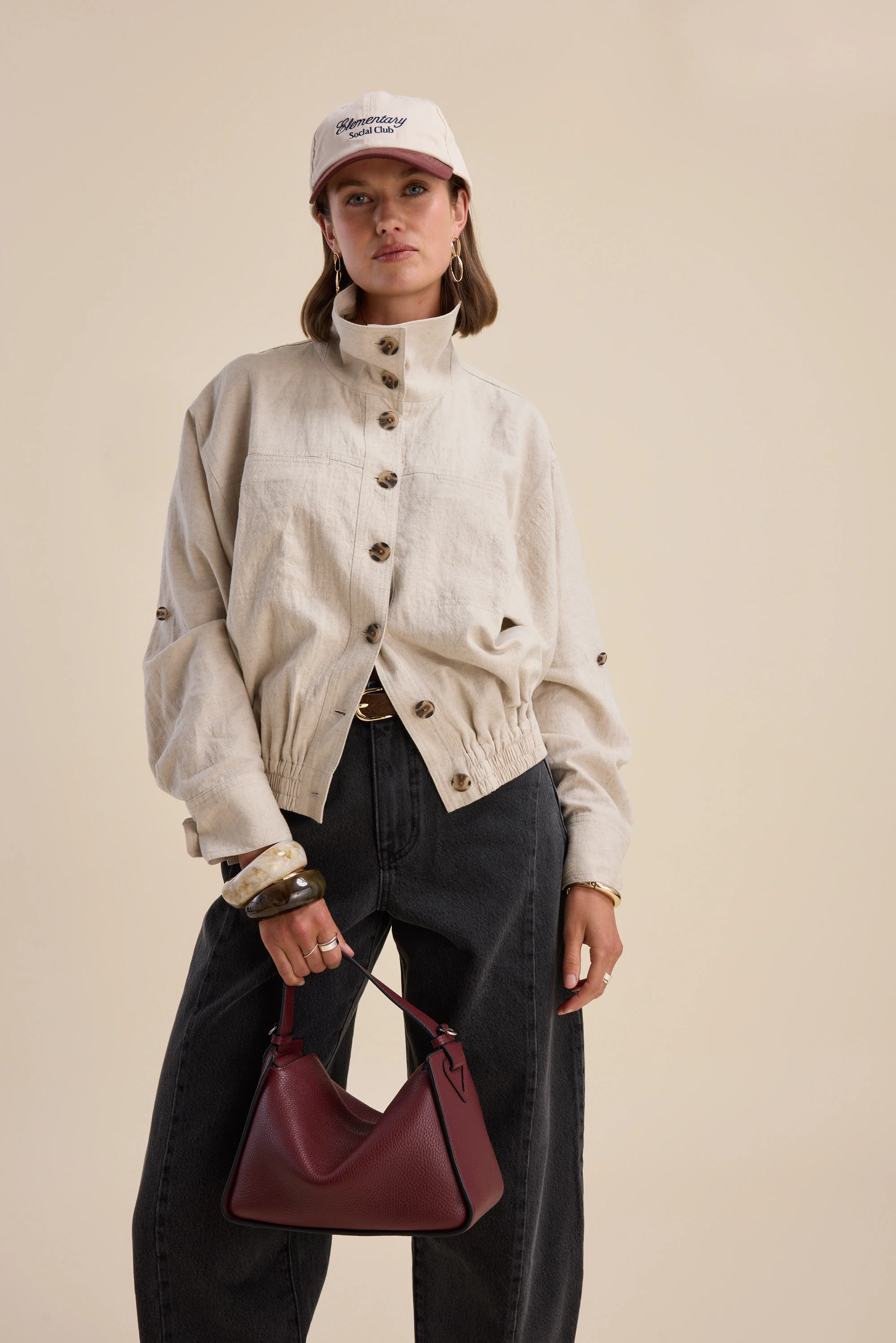 Hudson Gathered Hem Jacket