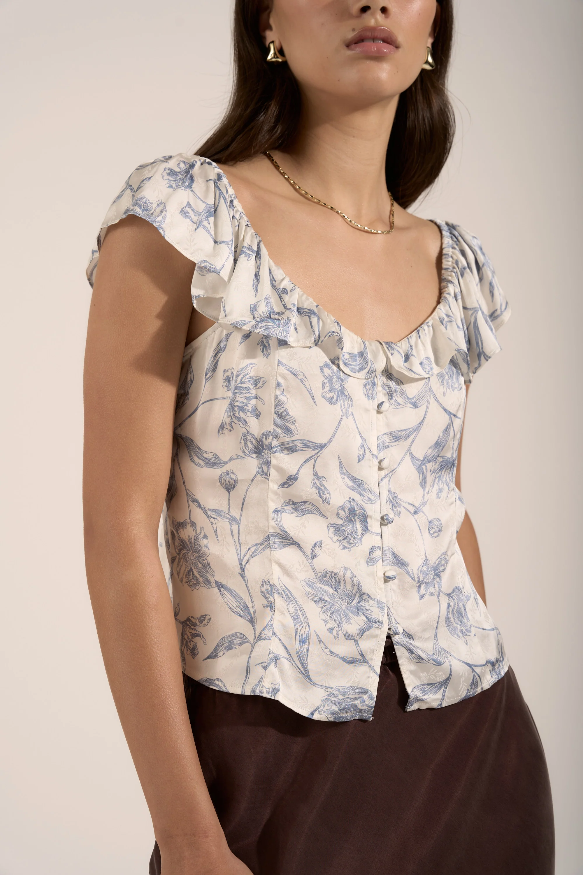 Ingrid Frill Detail Blouse - Image 2