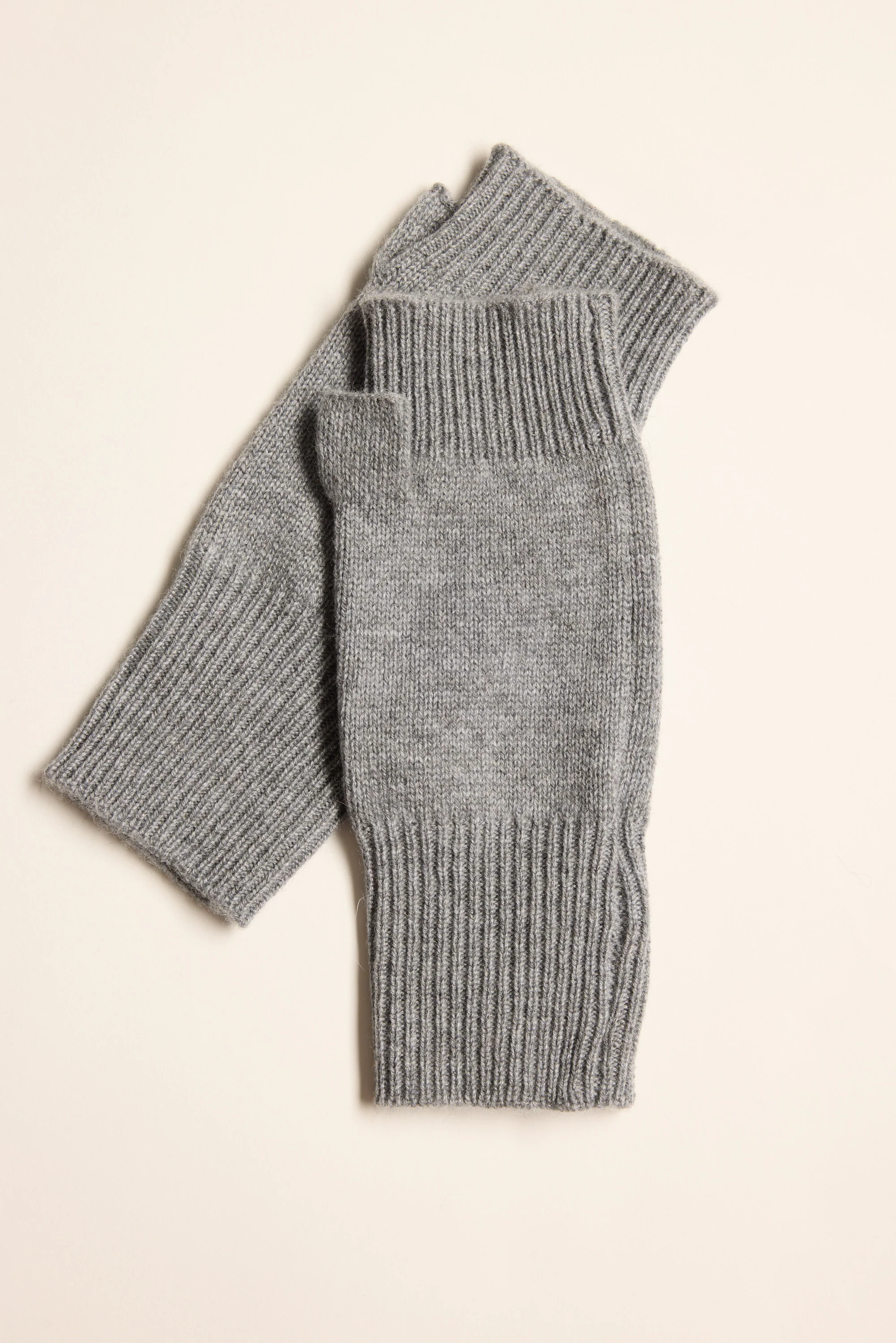 Joyce Cashmere Blend Fingerless Gloves - Image 2