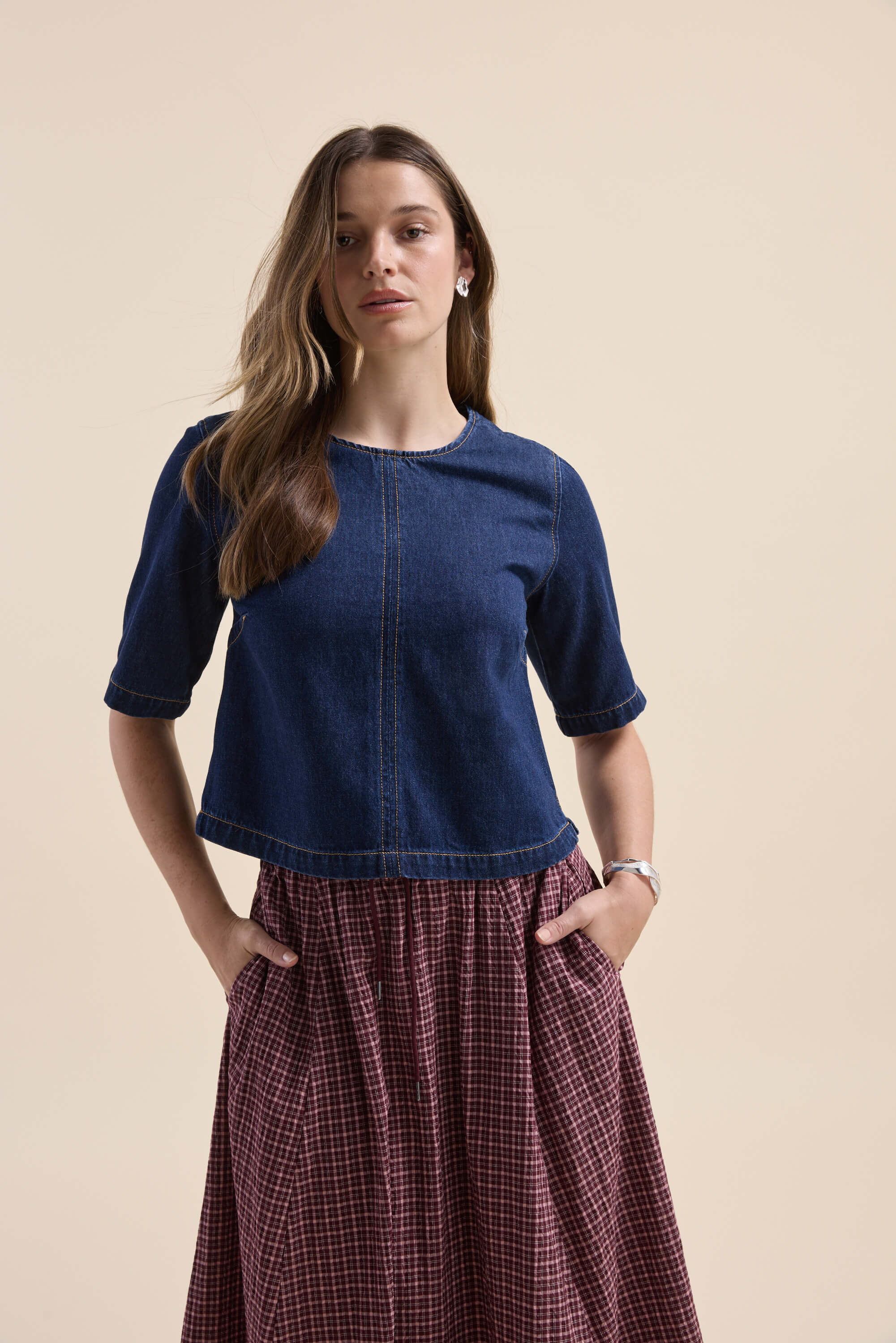 Kate Denim Top