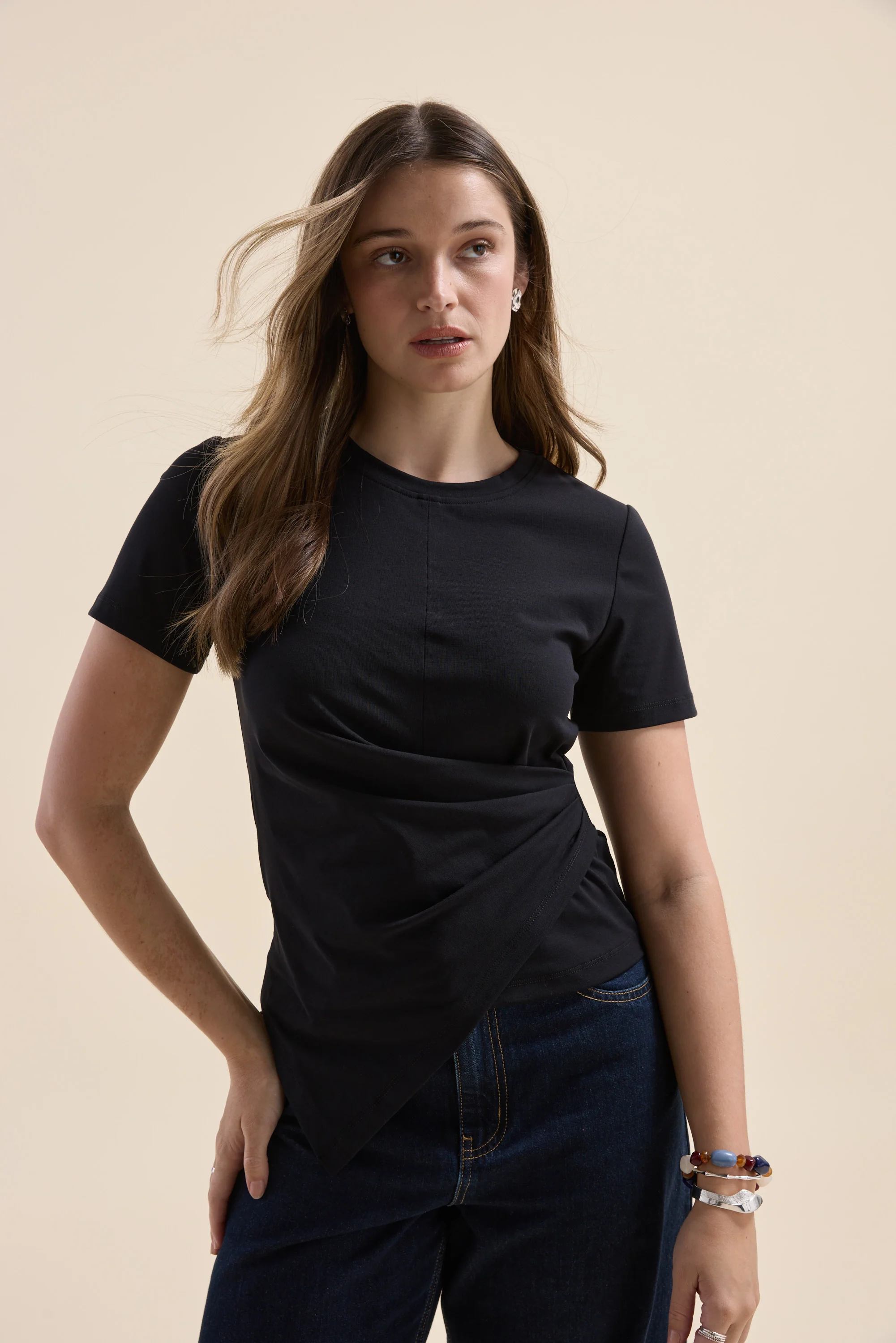 Kelsey Tuck Detail Tee - Image 3