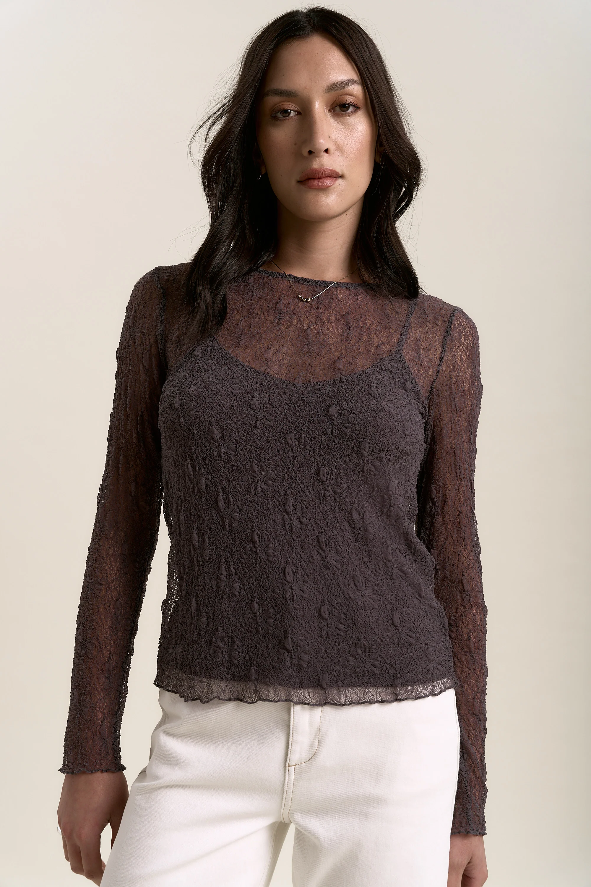 Lavender Lace Top - Image 2