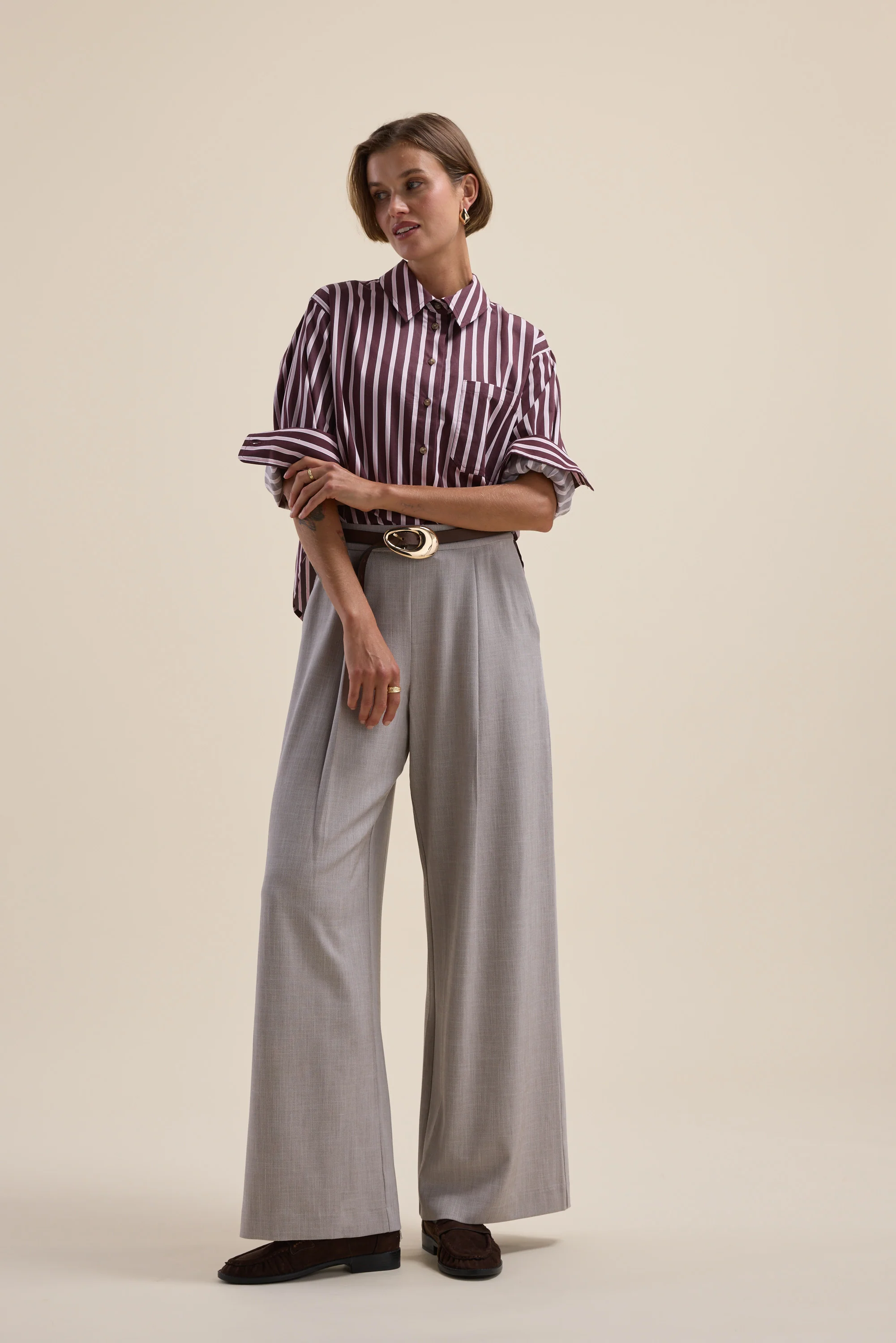 Leah Stripe Detail Shirt - Image 4