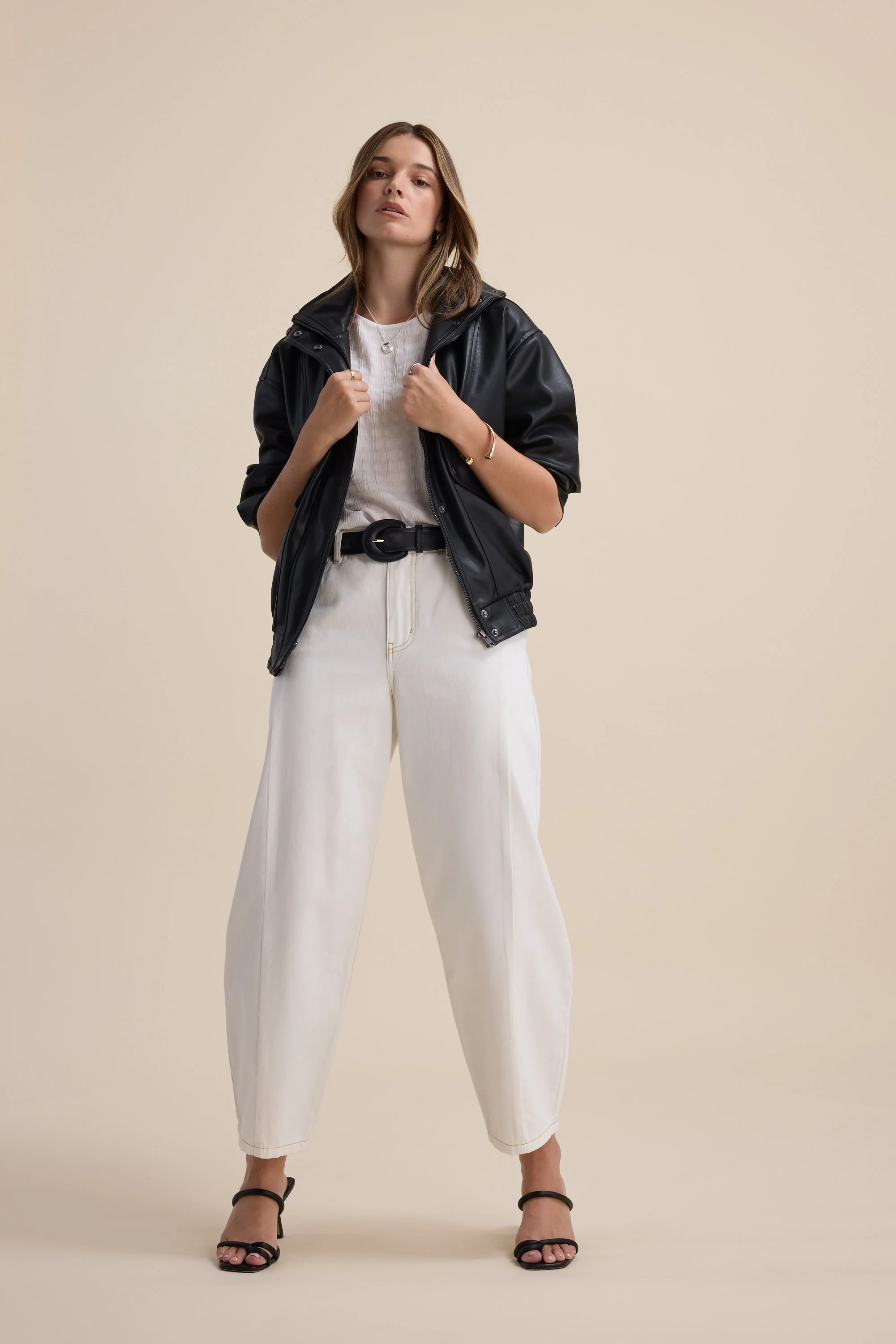 Leila Shirred Sleeve Top - Image 3