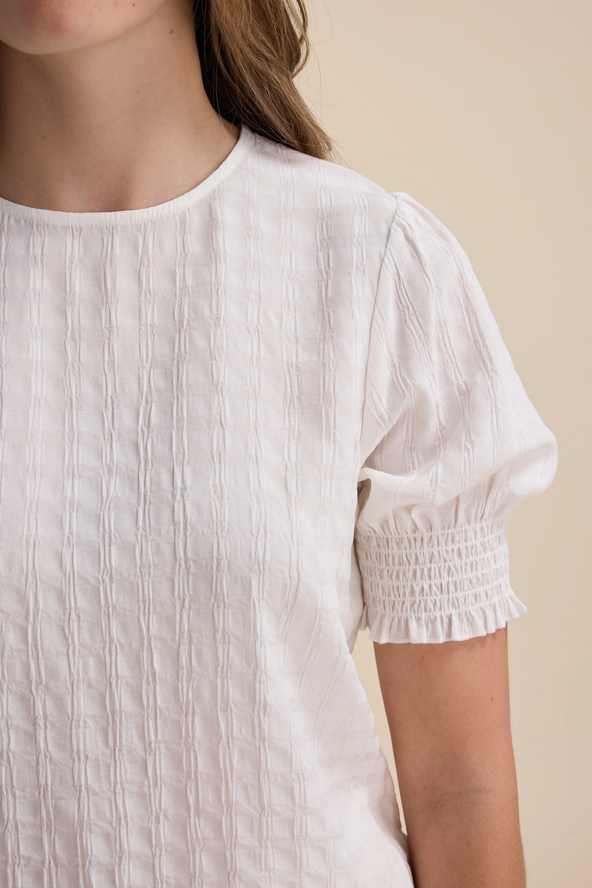 Leila Shirred Sleeve Top - Image 5