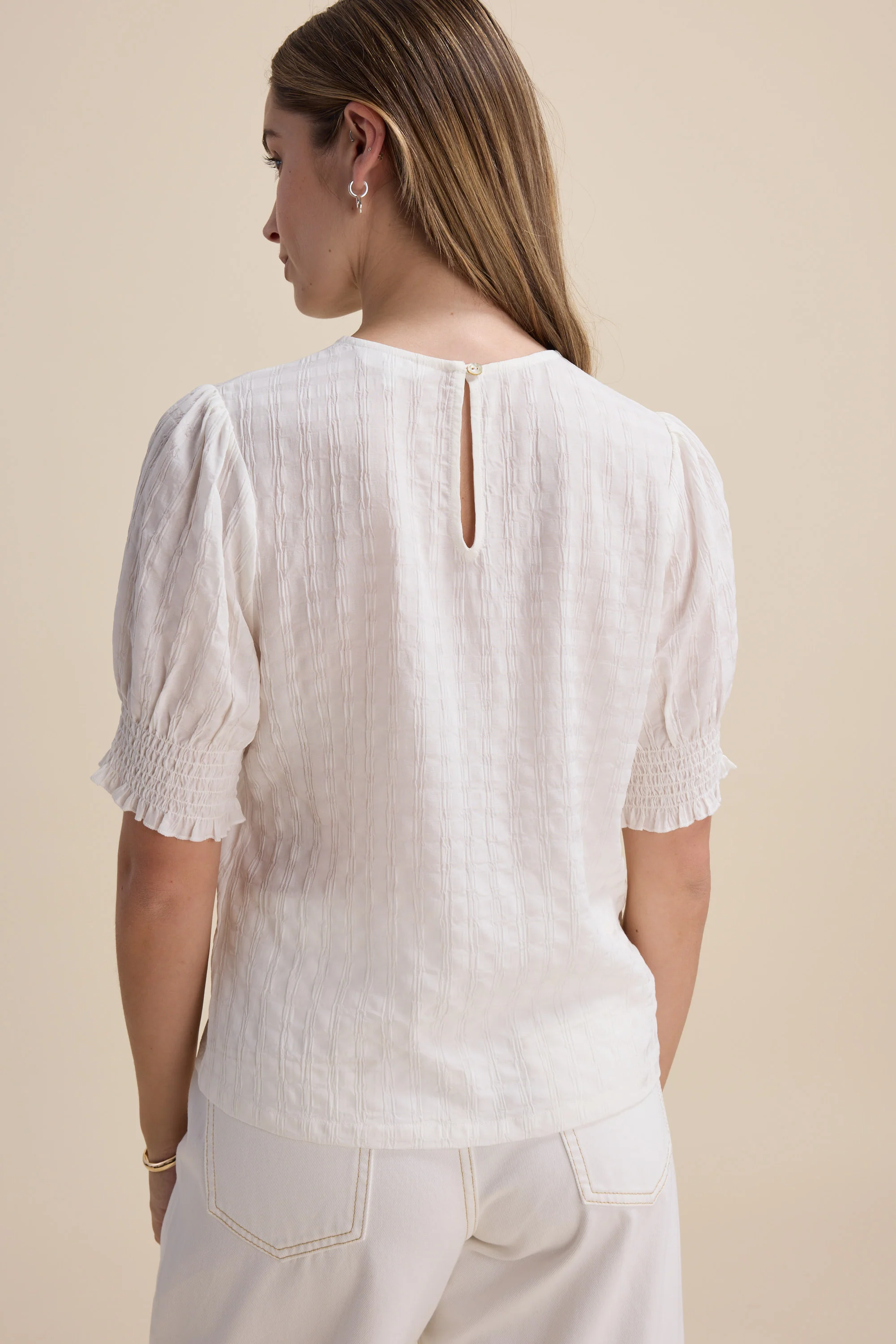 Leila Shirred Sleeve Top - Image 6
