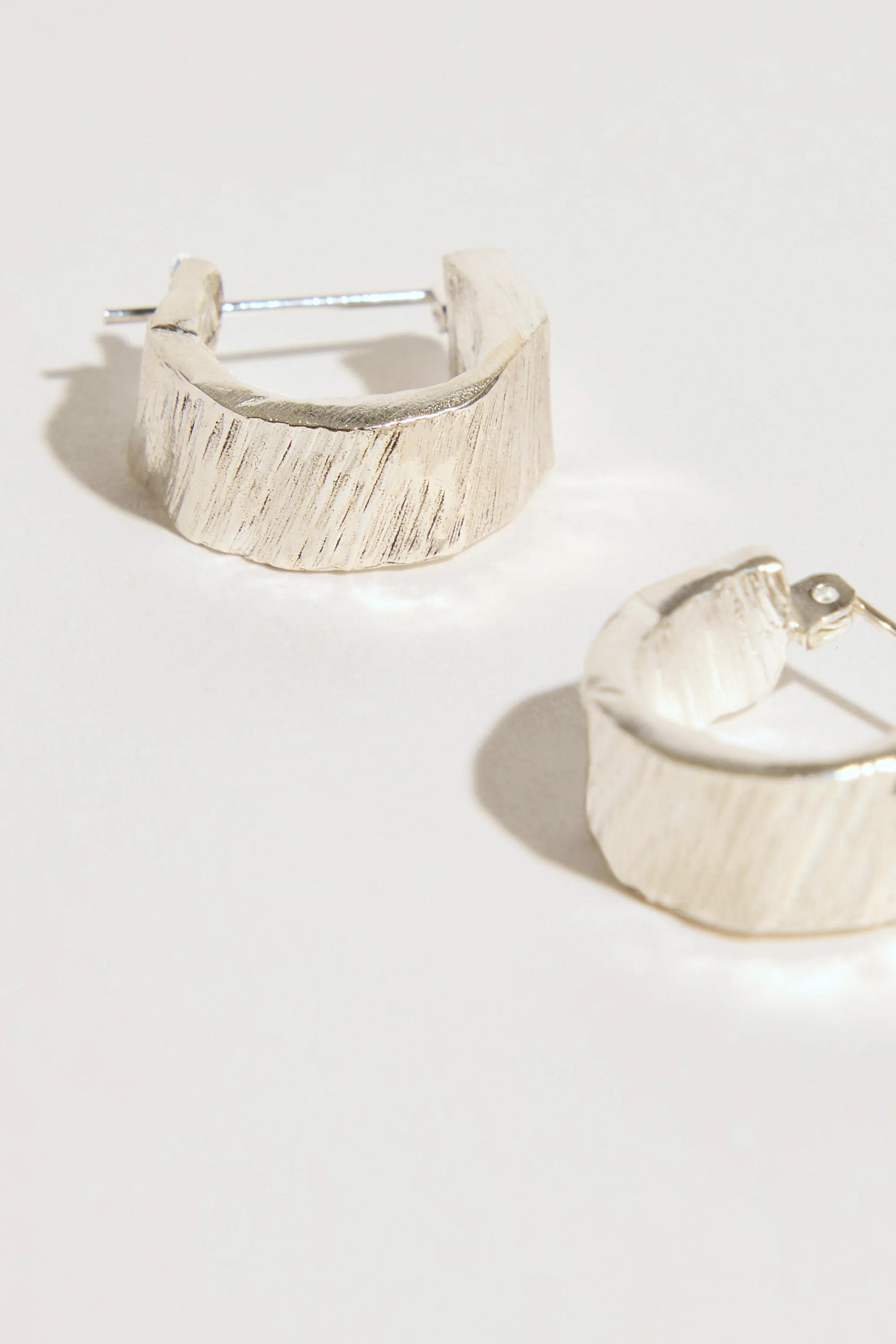 Love Winter Textured Hoops